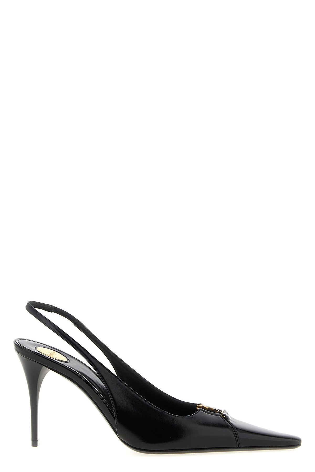 Saint Laurent 'babylone' Slingbacks In Black