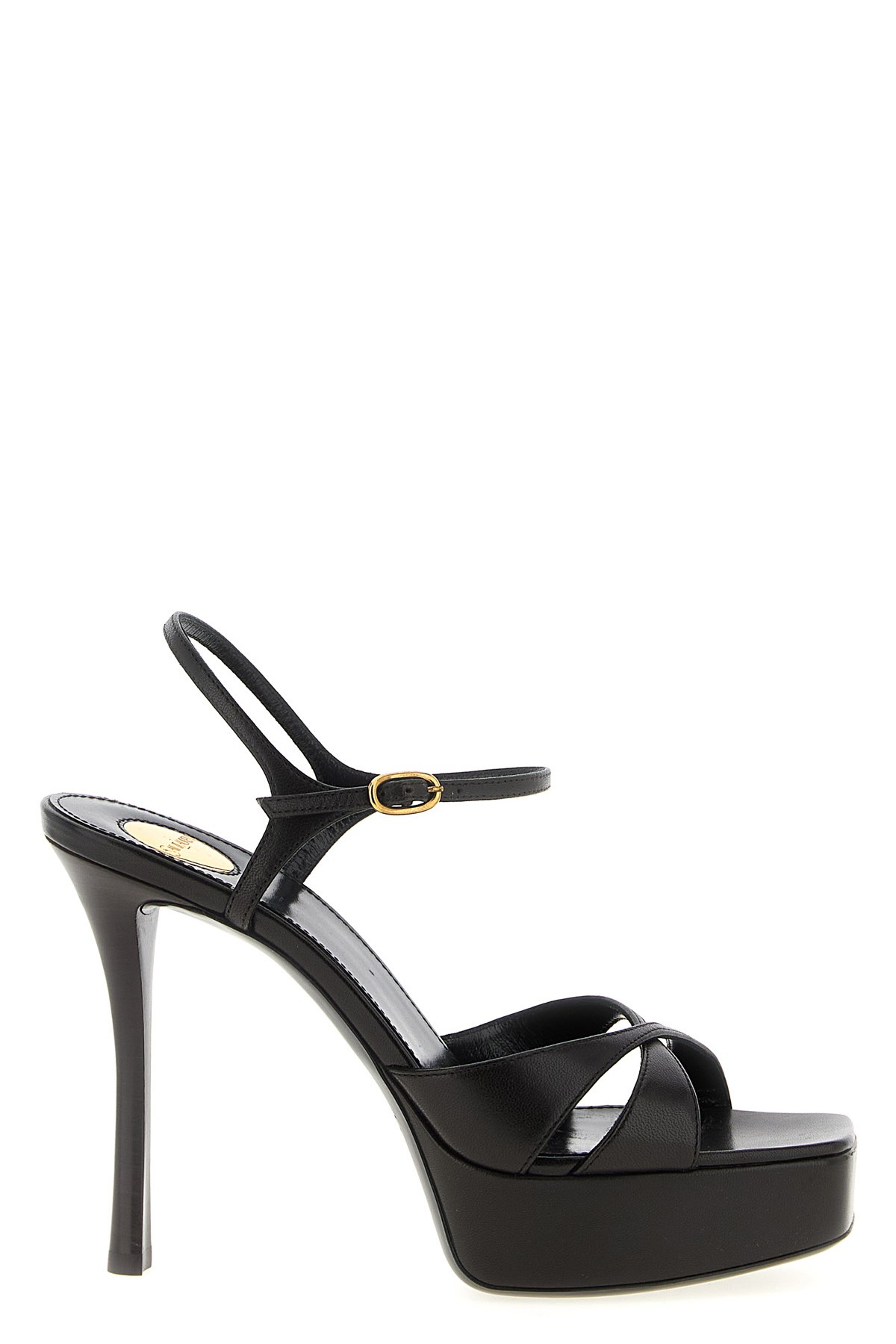 Saint Laurent 'debbie' Sandals In Brown