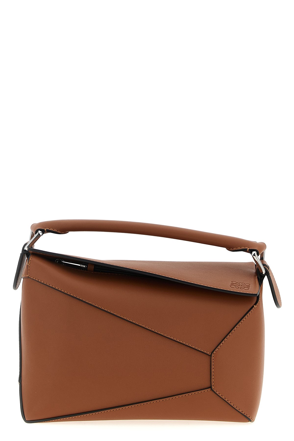 Loewe 'puzzle Edge' Small Handbag In Brown