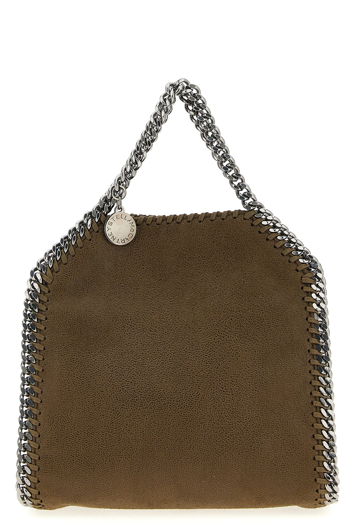Stella Mccartney Olive Falabella Tiny Handbag In Green