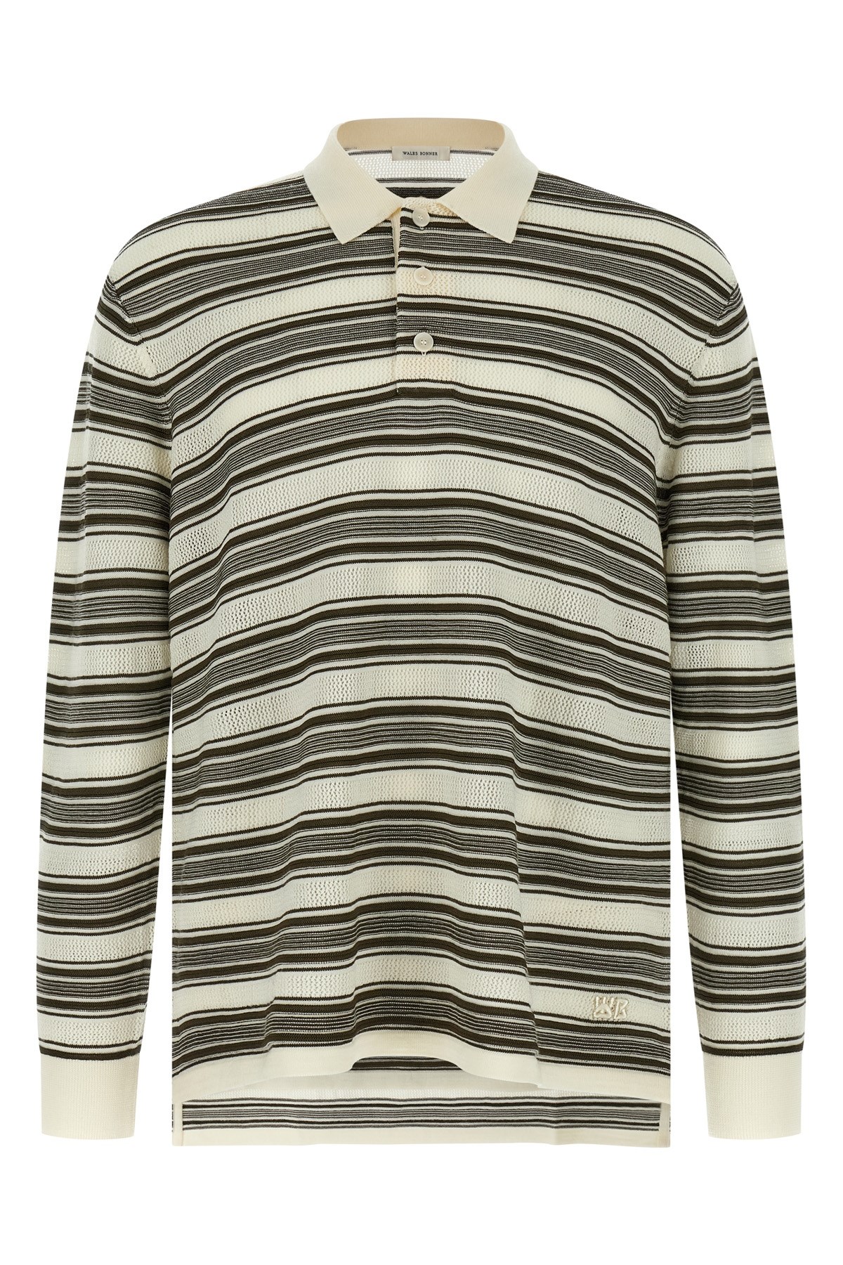 Wales Bonner Samuel Striped Polo Shirt In Multi