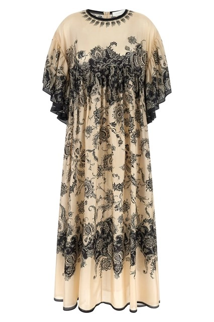 ZIMMERMANN 3117YRS252YFL 関税送料込 zimmermann tie neck midi dress in blue mockingbird available
