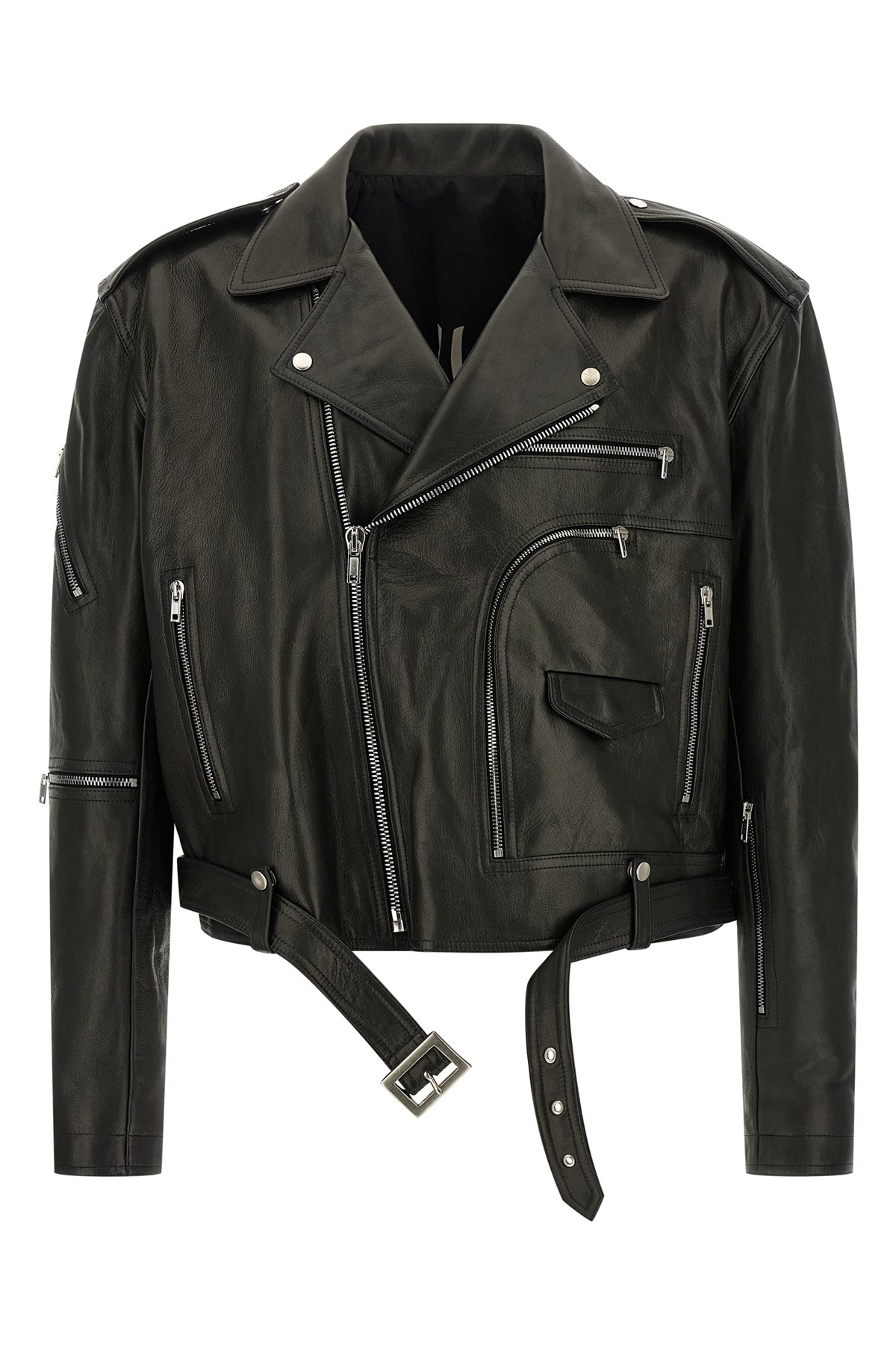 Rick Owens Jumbo Bauhaus Stooges Biker Jacket In Black