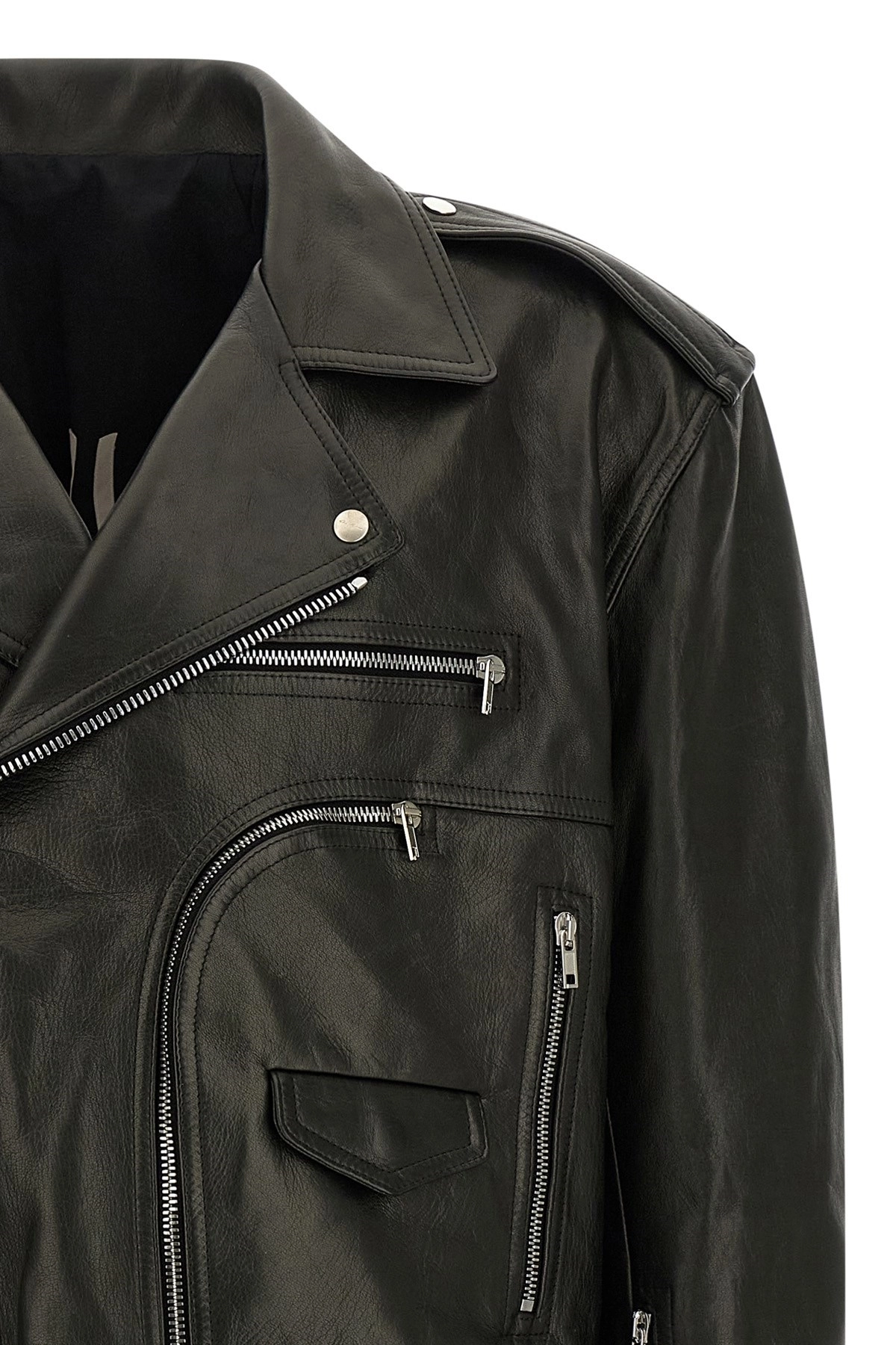 Rick owens 'cropped jumbo bauhaus stooges' jacket available on