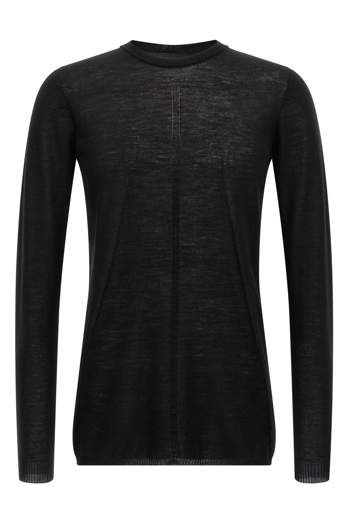 Rick Owens Dark Olive Oversized Level Sweater In Black