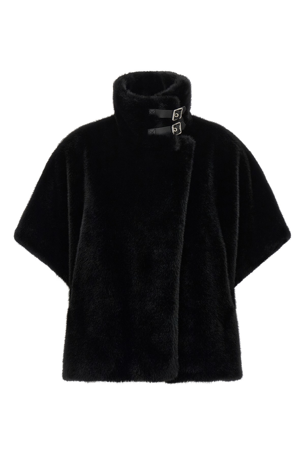 Pinko Comodino Cappa Similpelliccia In Black