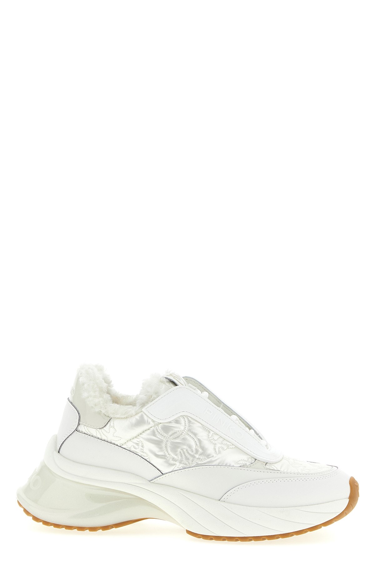 Pinko Ariel 19 Platform Sneakers In White