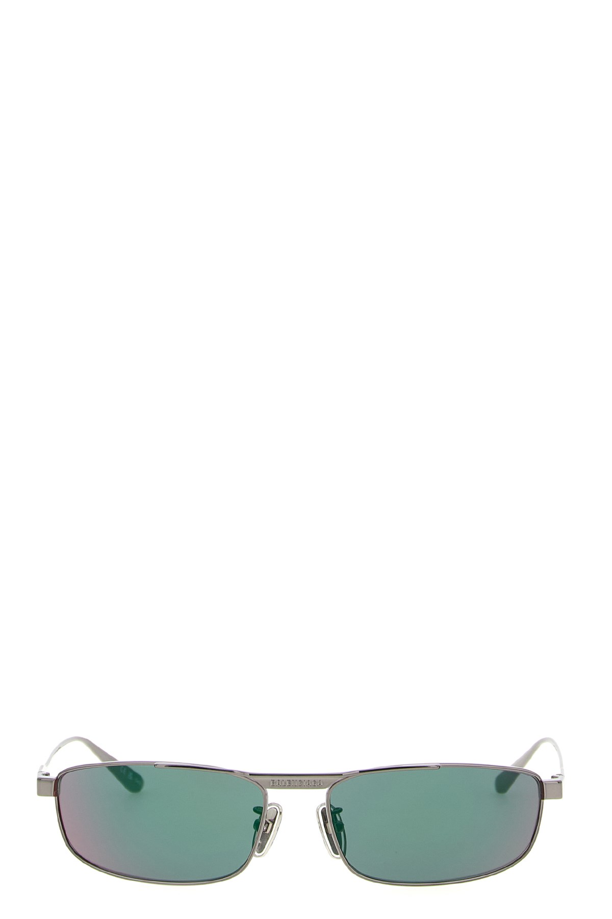 Balenciaga Multicolor Rectangle Sunglasses In Multi