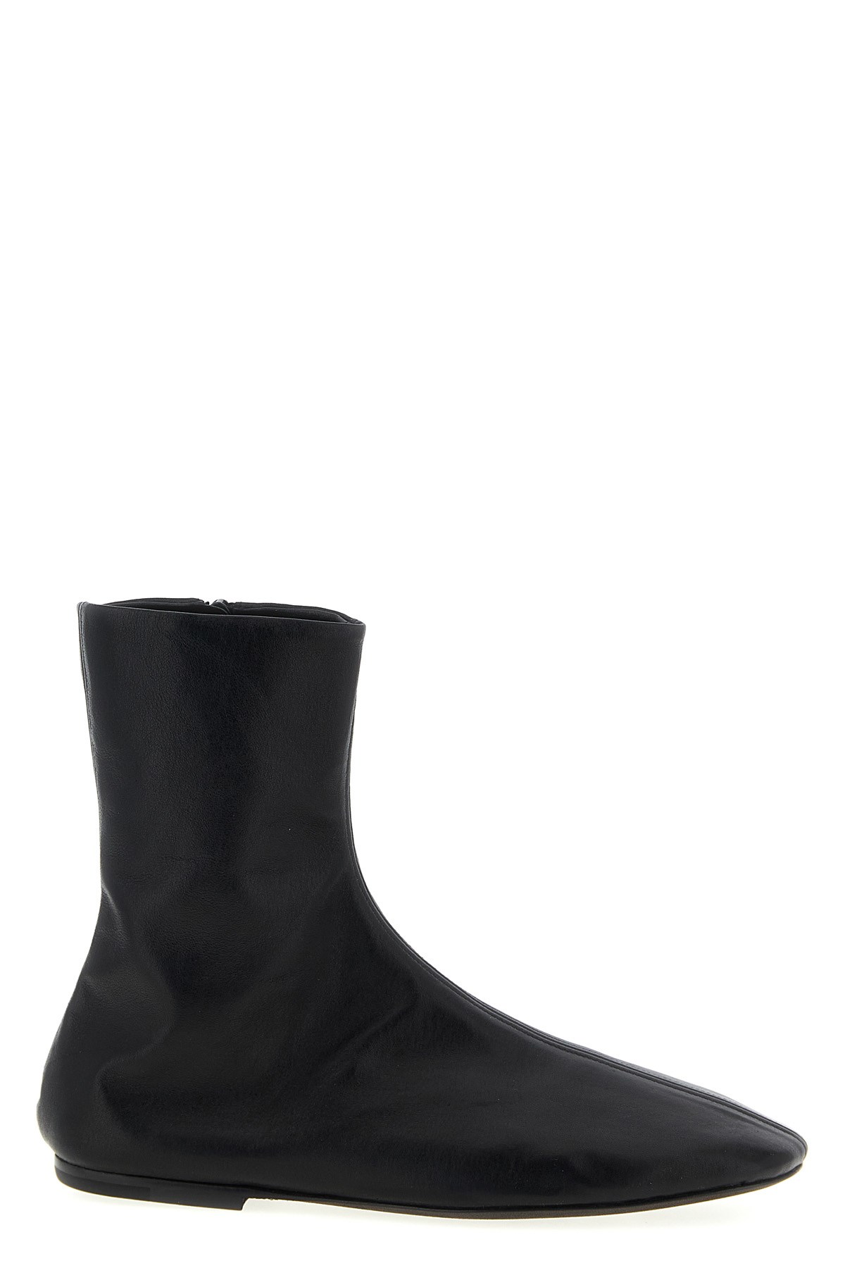 Dries Van Noten Women Leather Ankle Boots In Black