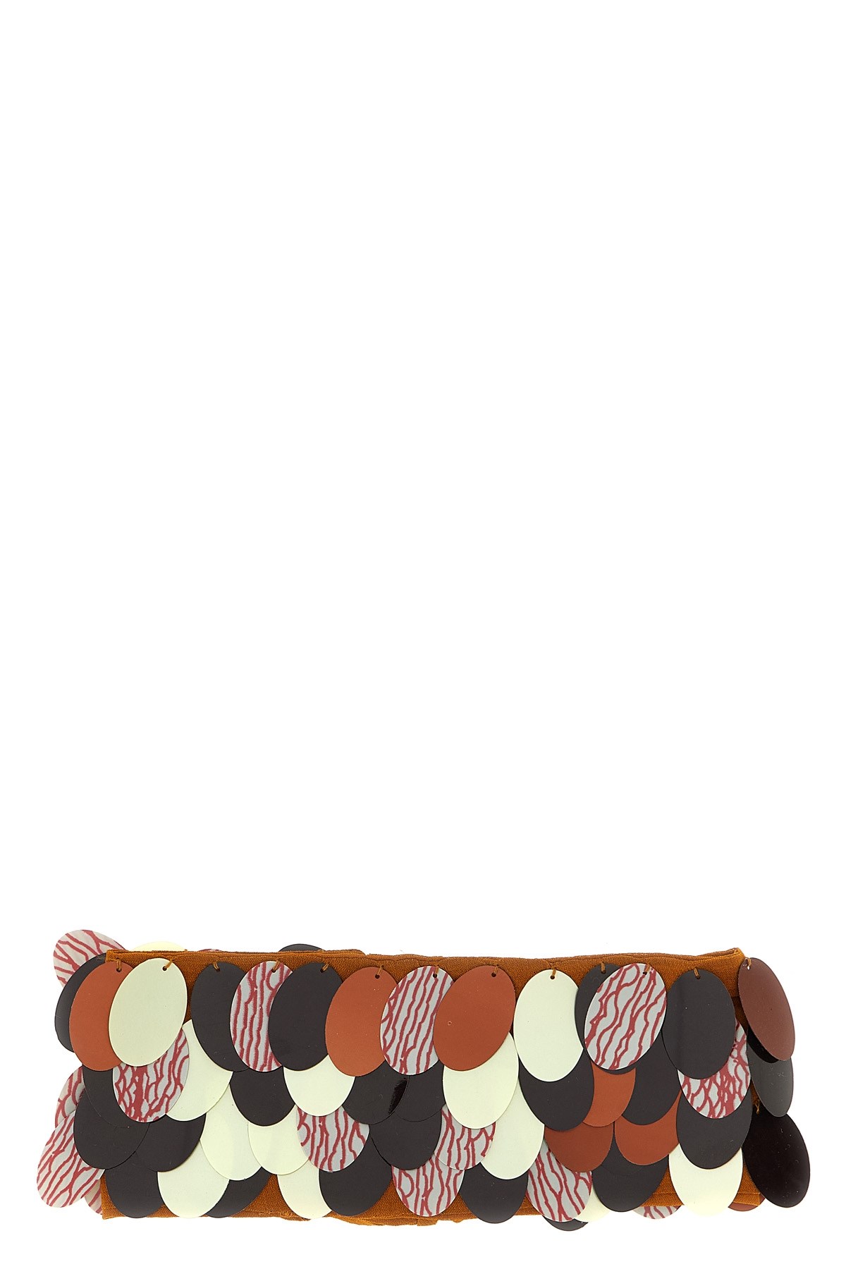 Dries Van Noten Sequin Embellished Gilbert Choker Necklace In Brown
