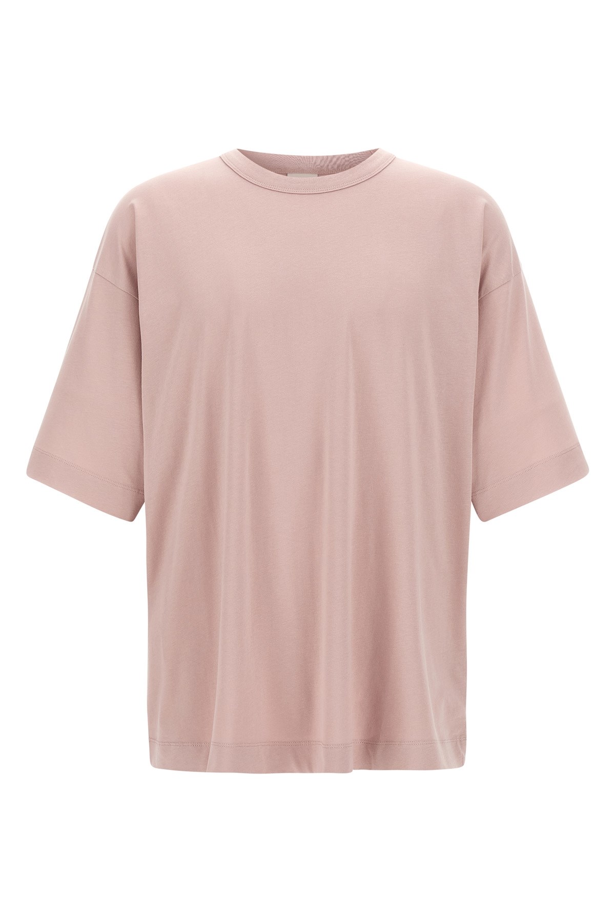 Dries Van Noten Plain Design Round Neck Short Sleeves T-shirt In Pink