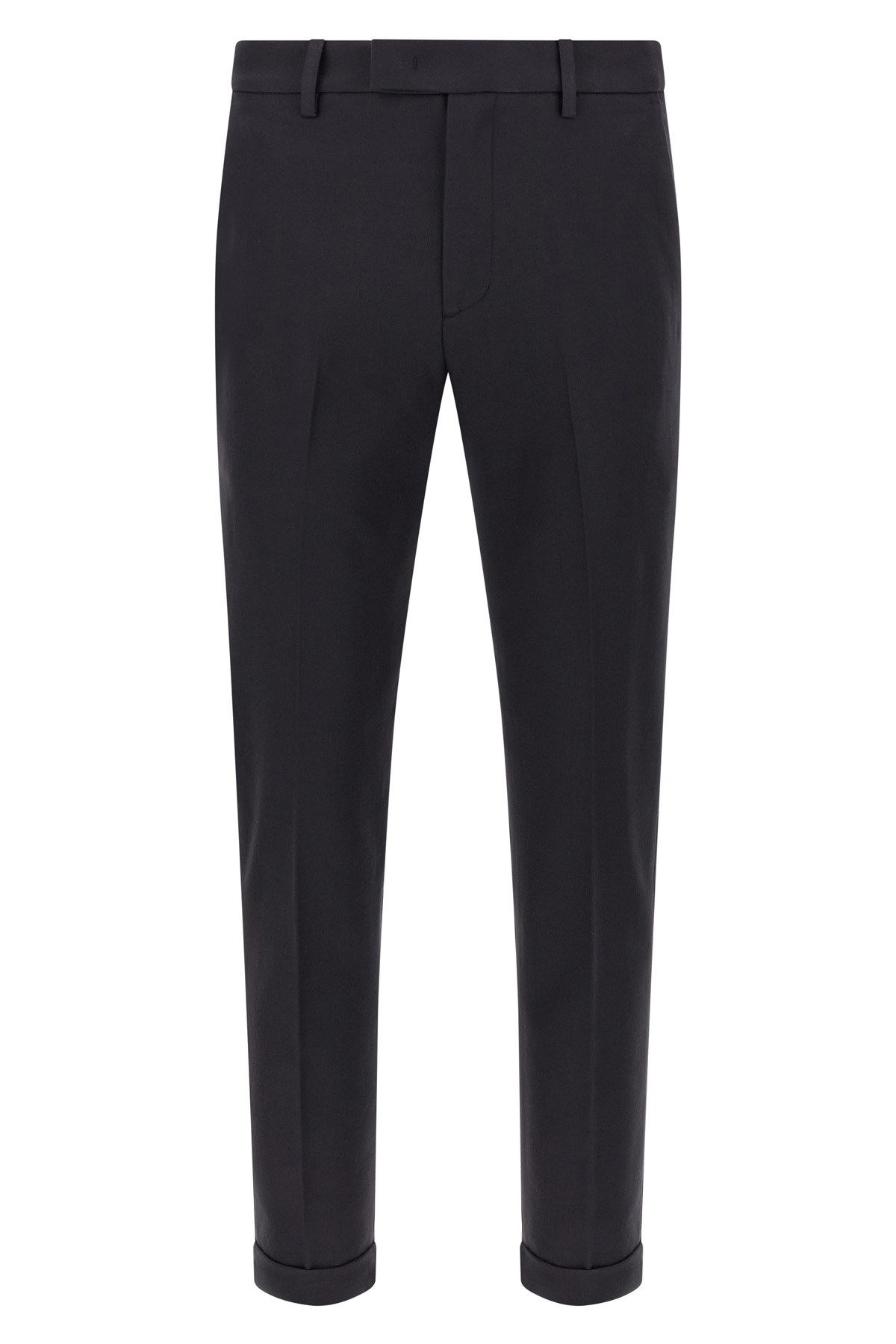 Department Five Pressed-pleat Turn-up Trousers In Blue