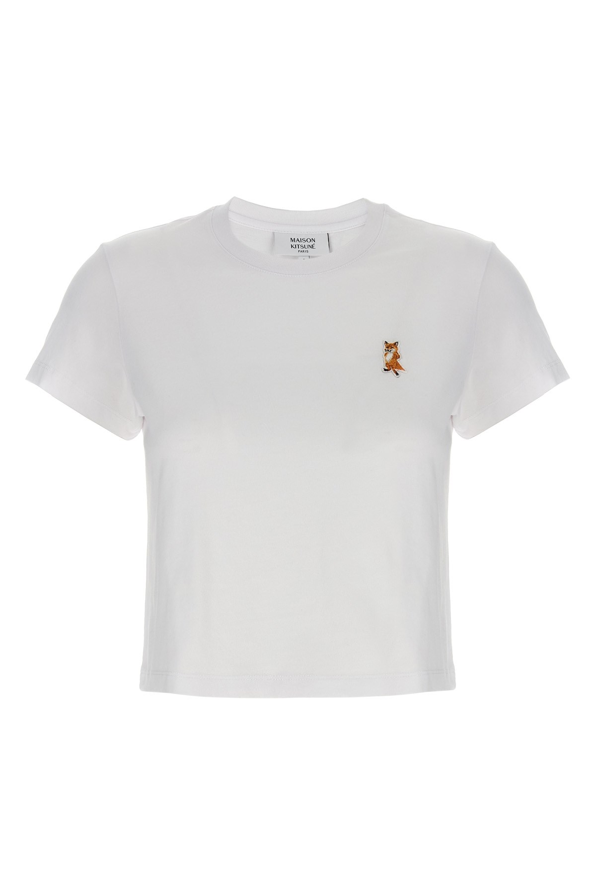 Maison Kitsuné Lady Fox T-shirt White In White