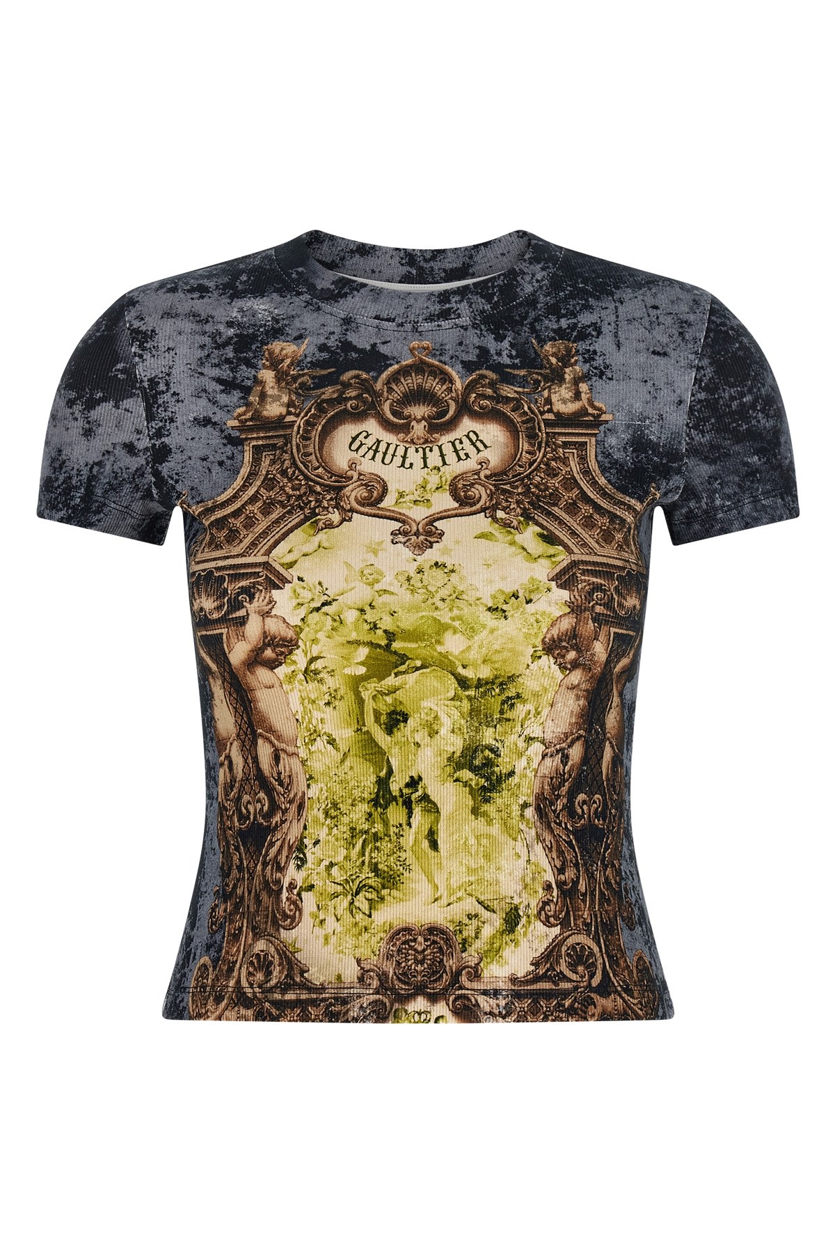 Jean Paul Gaultier 'the Blue Médaillon' T-shirt In Multi