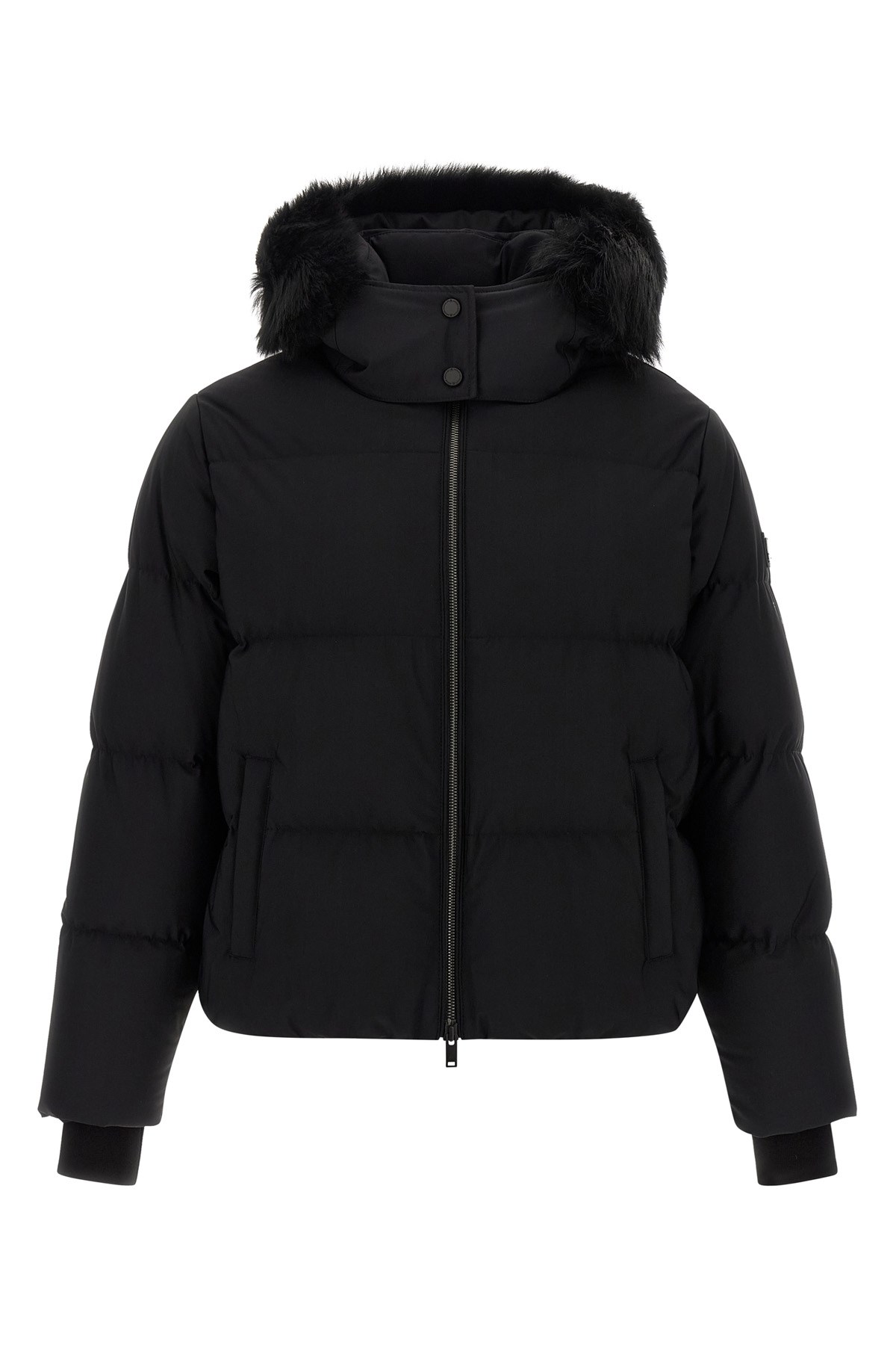 Moose Knuckles Misti Puffer Down Jacket In Black