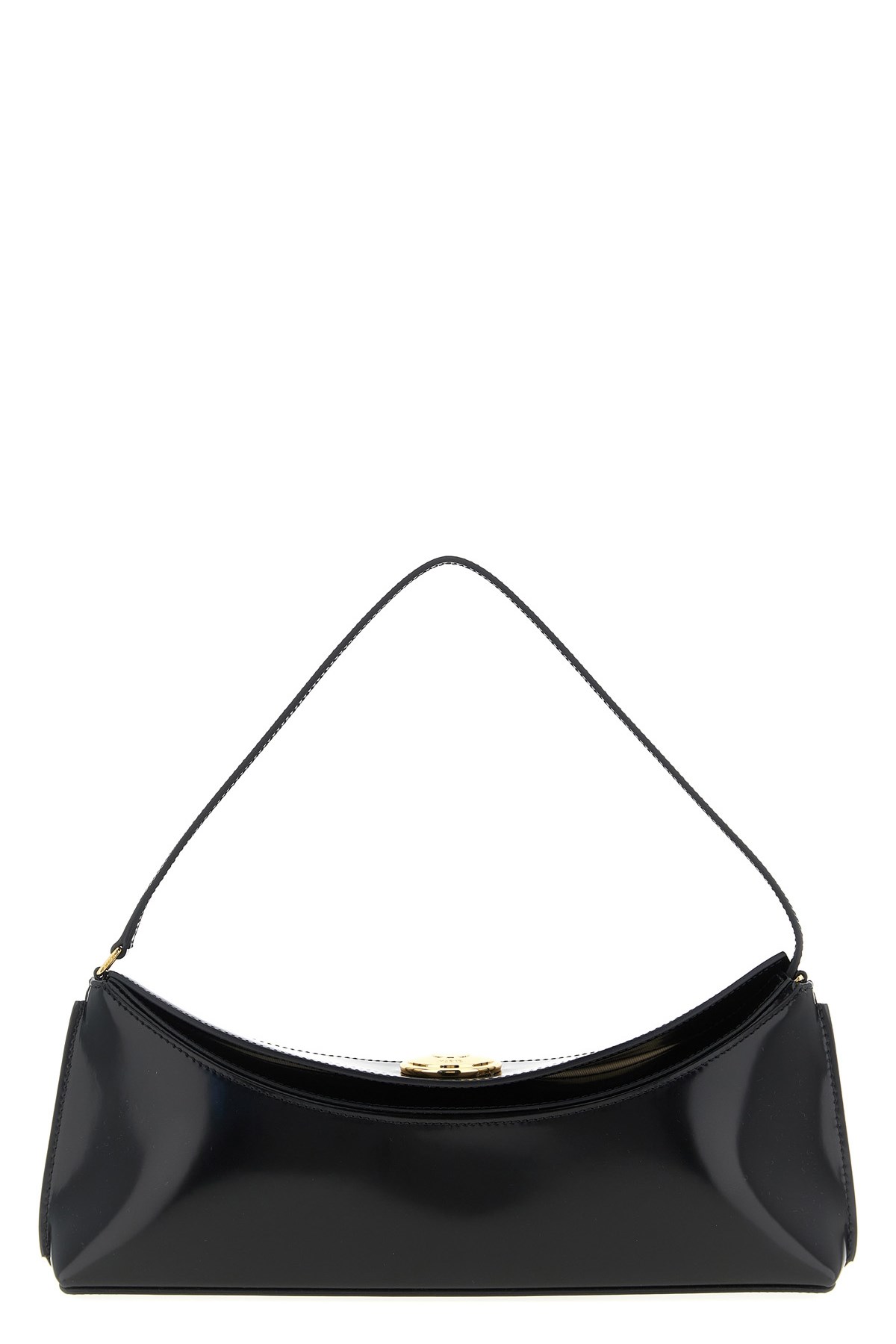 Jacquemus 'la Pochette Ovalo' Shoulder Bag In Black