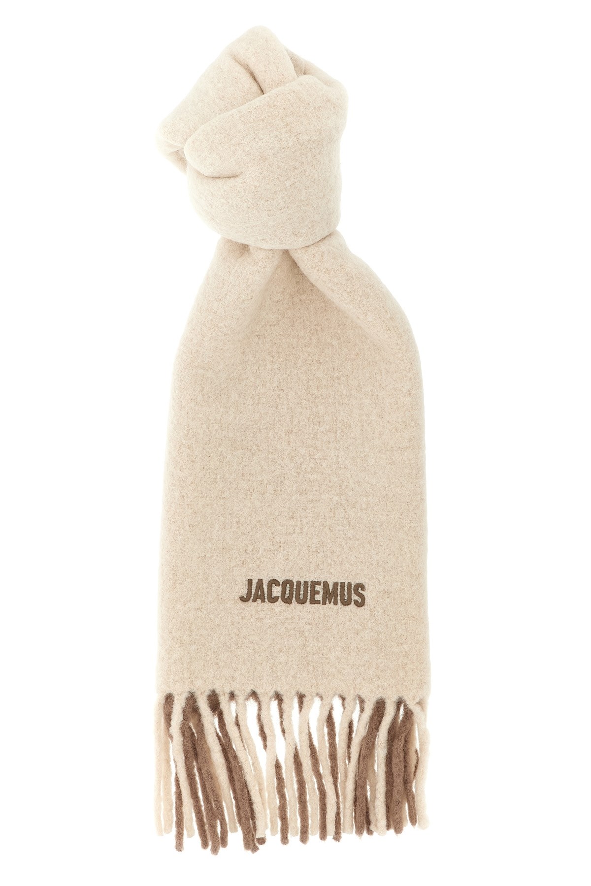 Jacquemus Womens Multi-beige The Moisson Wool-blend Scarf In Multi