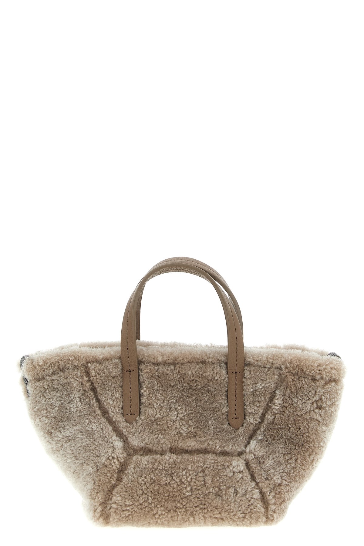 Brunello Cucinelli Bc Duo Mini Handbag In Gray