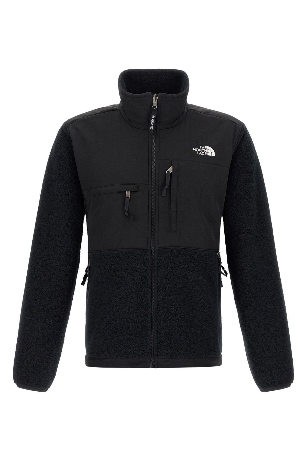 The North Face Canyonlands Stretch Fleece Standard Fit Full Zip Mock Neck Sweatshirt In Black