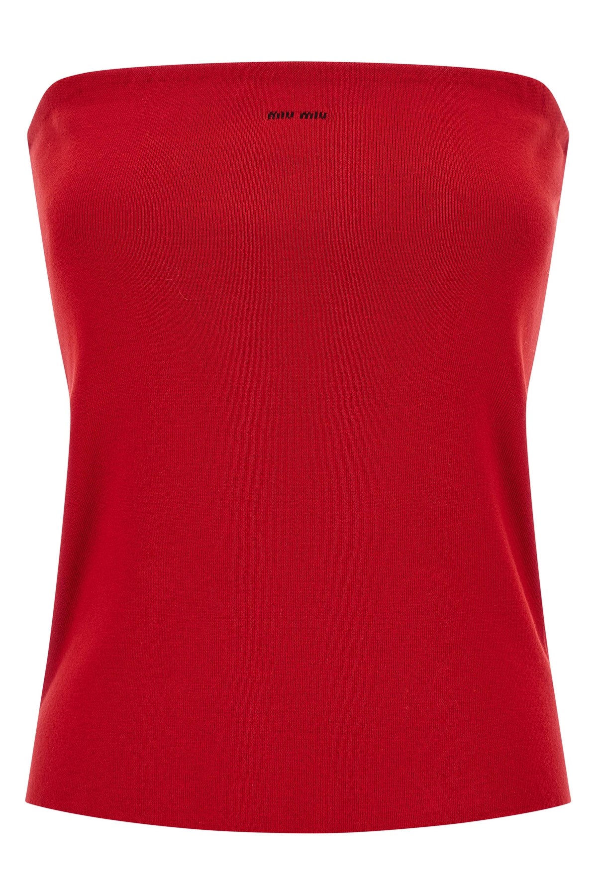 Miu Miu Top Mit Band In Red