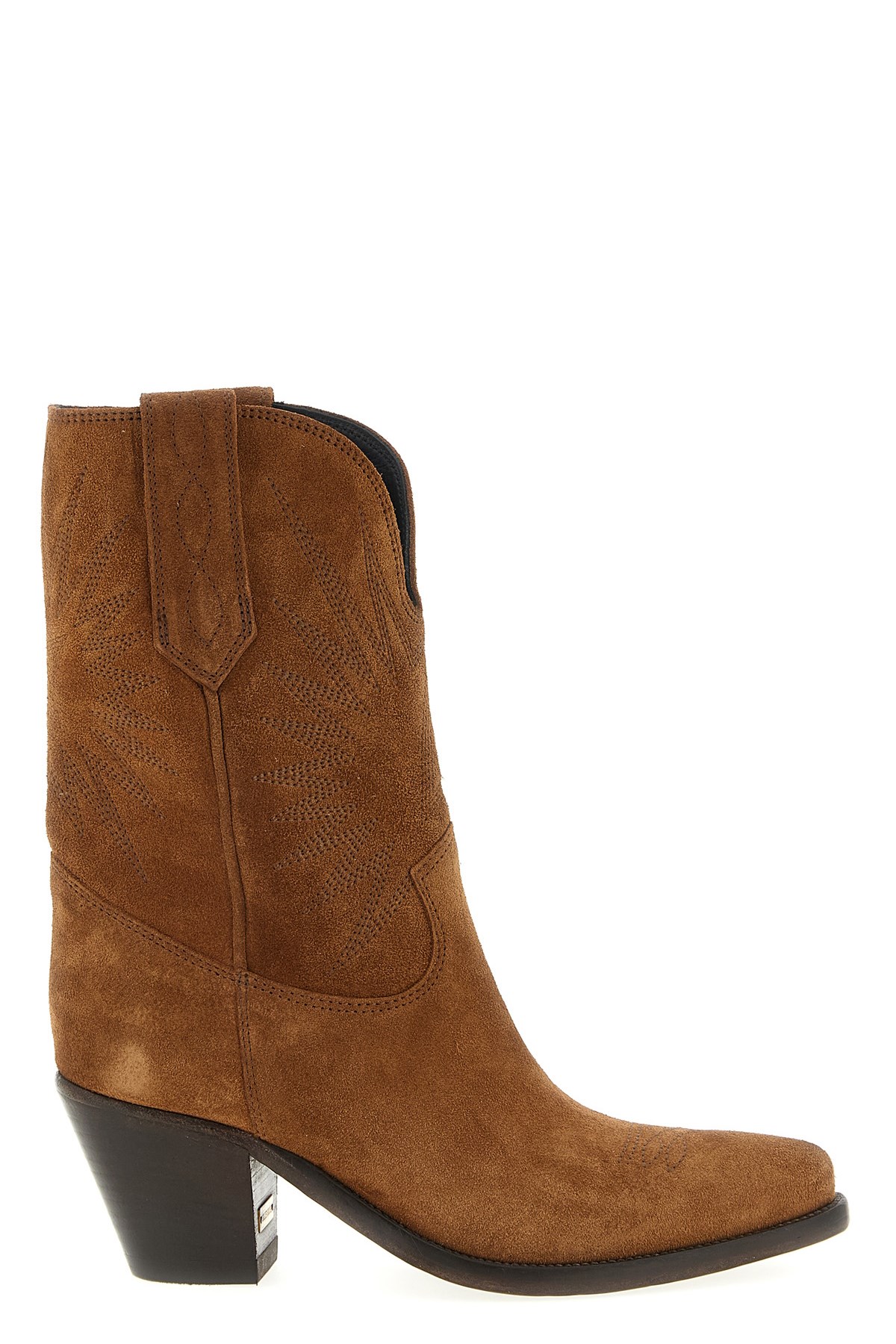 Golden Goose 'wish Star' Boots In Brown