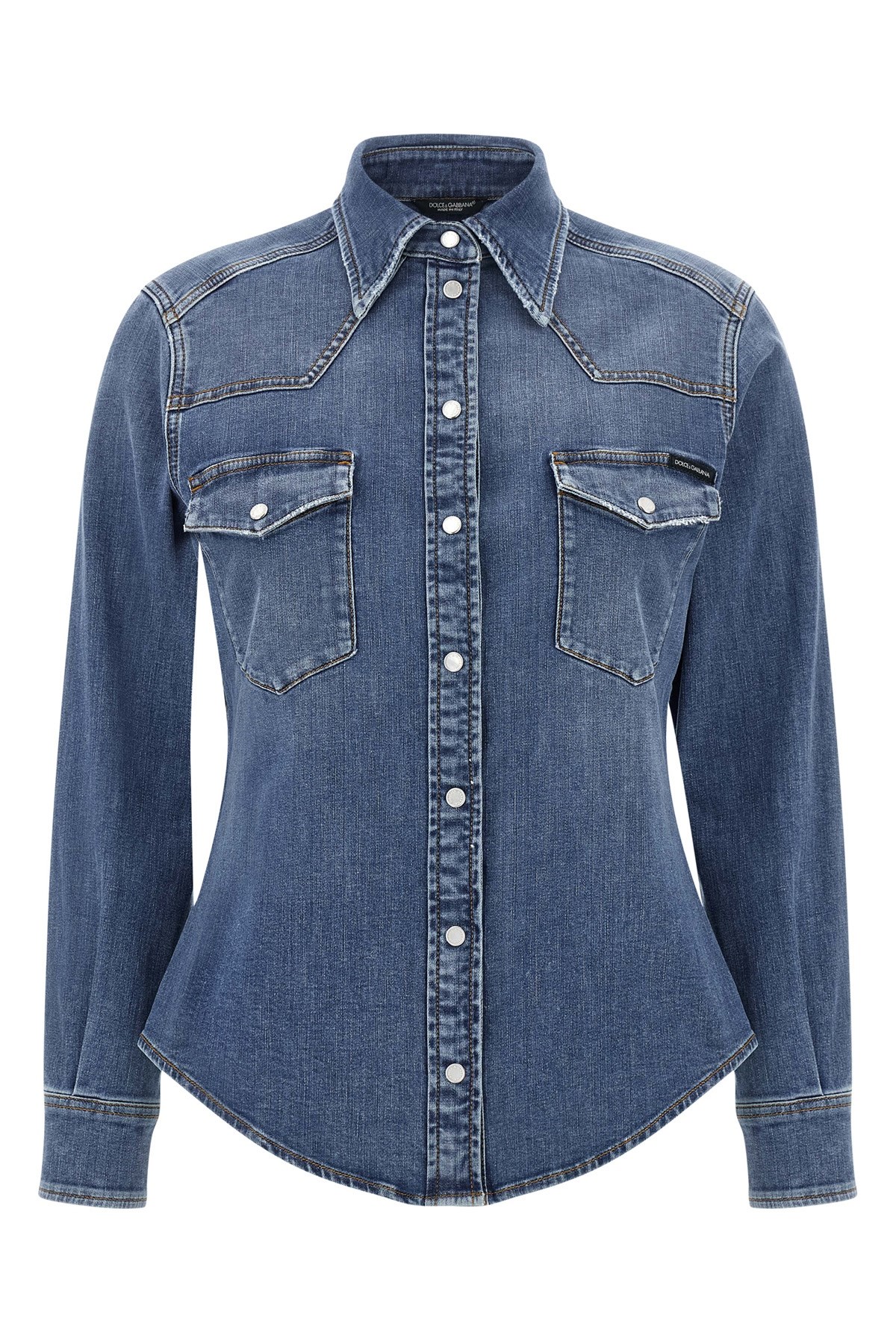 Dolce & Gabbana Denim Shirt In Blue