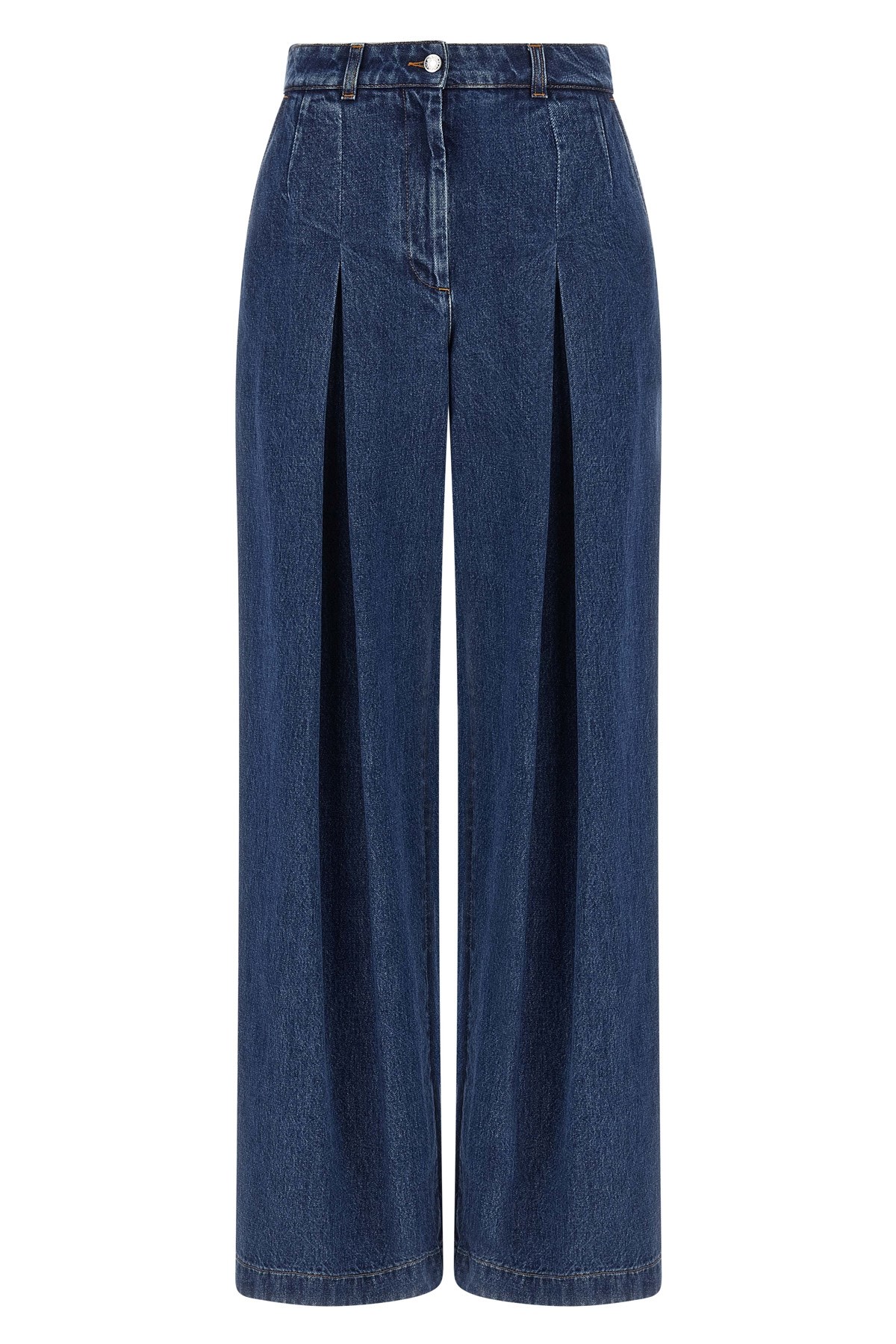 Dolce & Gabbana Straight Fit Trousers With 5 Pockets In Blue