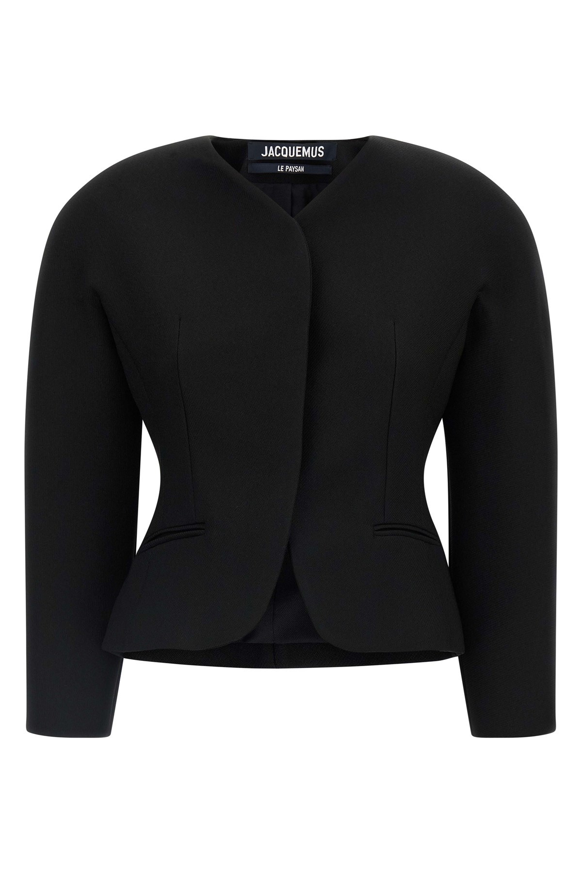 Jacquemus Women La Petite Veste Ovalo Jacket In Black