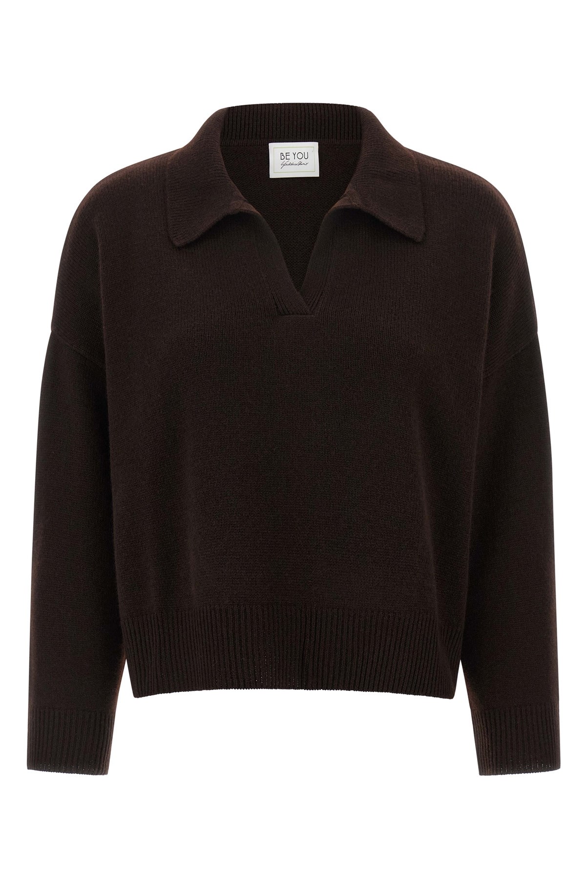 Be You Cashmere Sweater In Brown