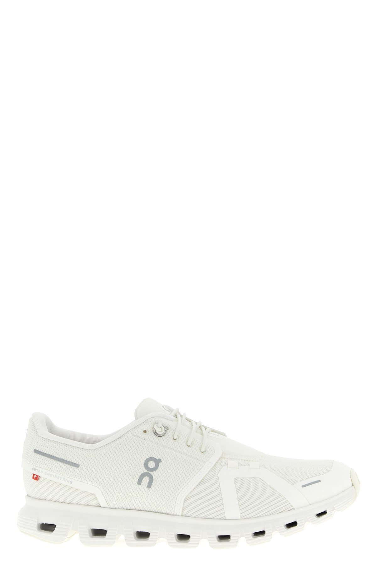 On Cloud 5 Rubber-trimmed Recycled Mesh Running Sneakers In White