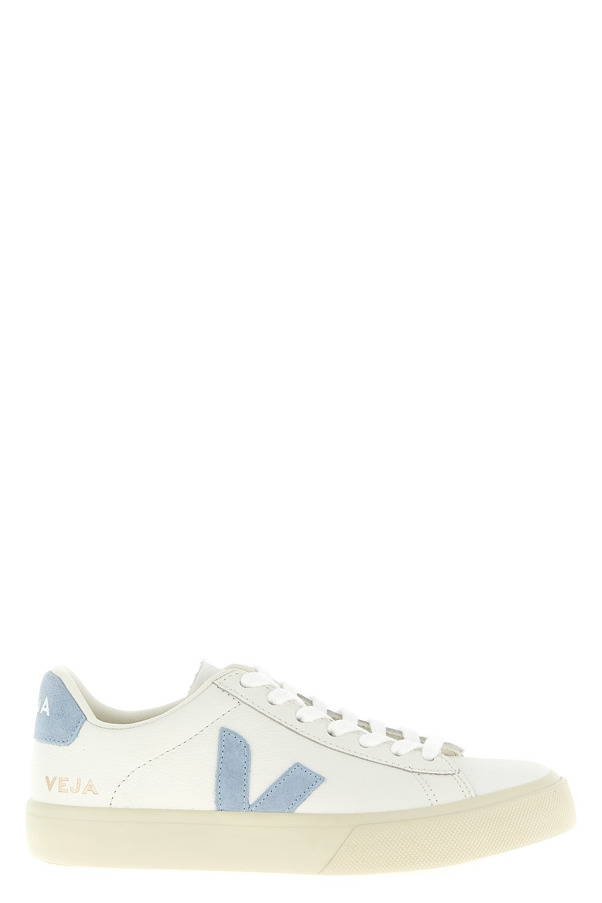 Veja Campo Low-top Leather Sneakers In Blue