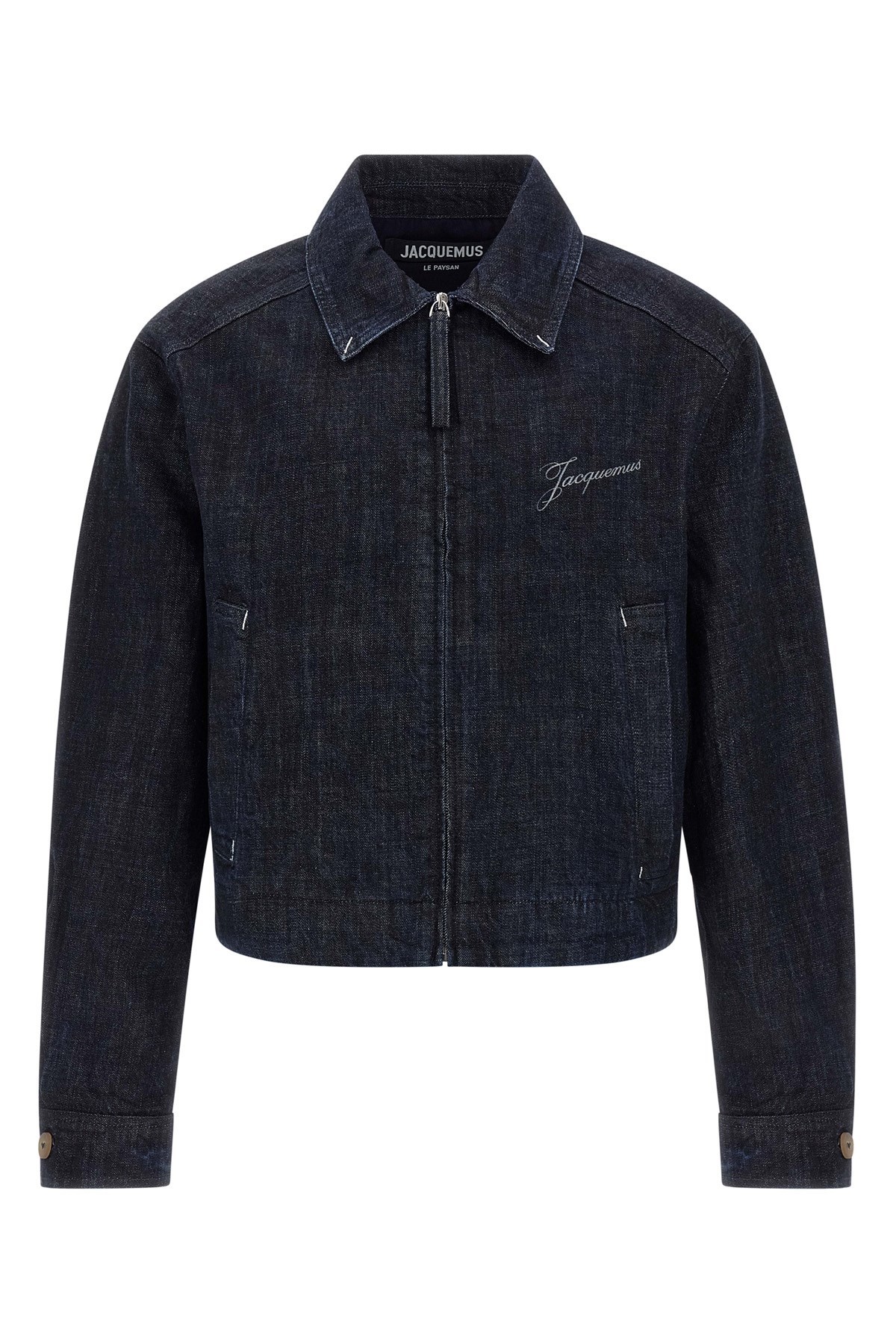 Jacquemus Lapel Long Sleeve Casual Jacket In Blue