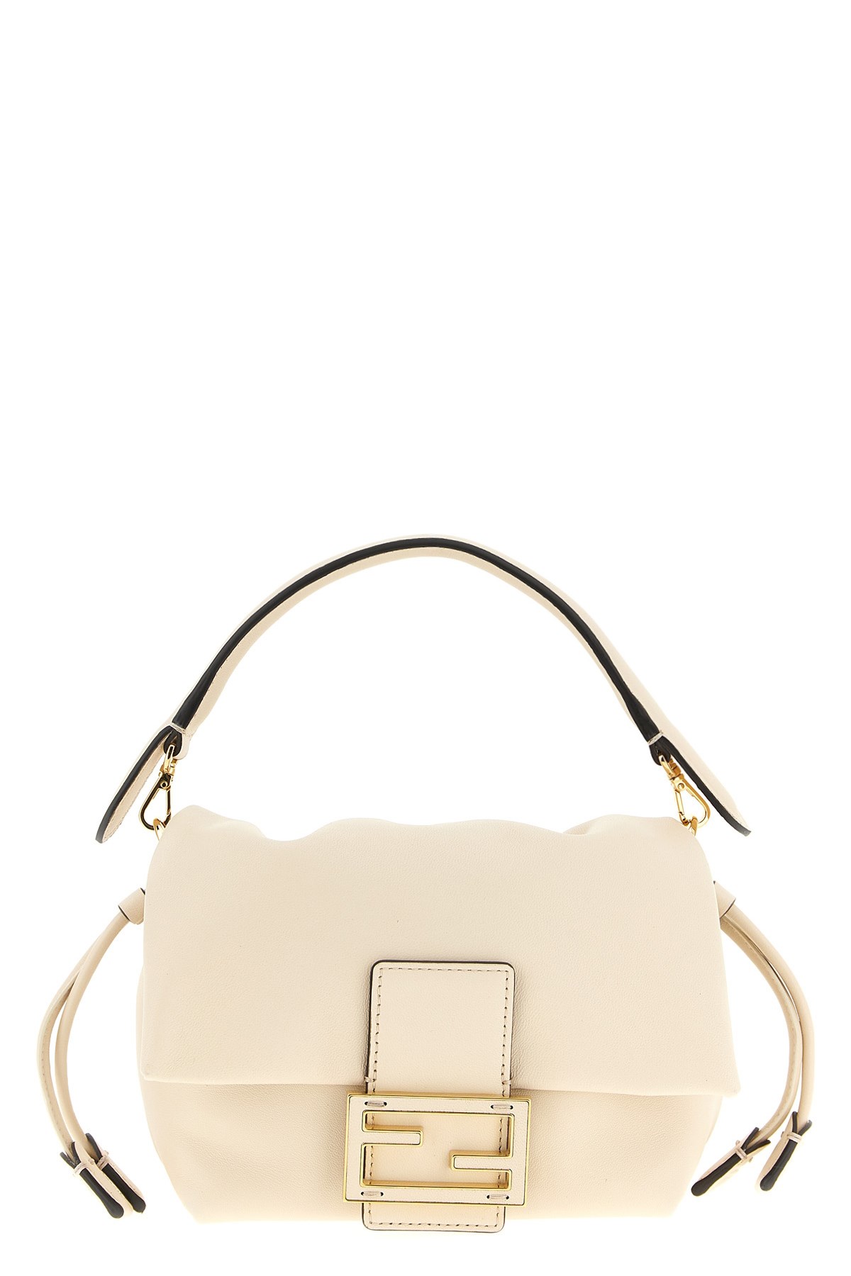 Fendi 'mamma Baguette' Small Handbag In White