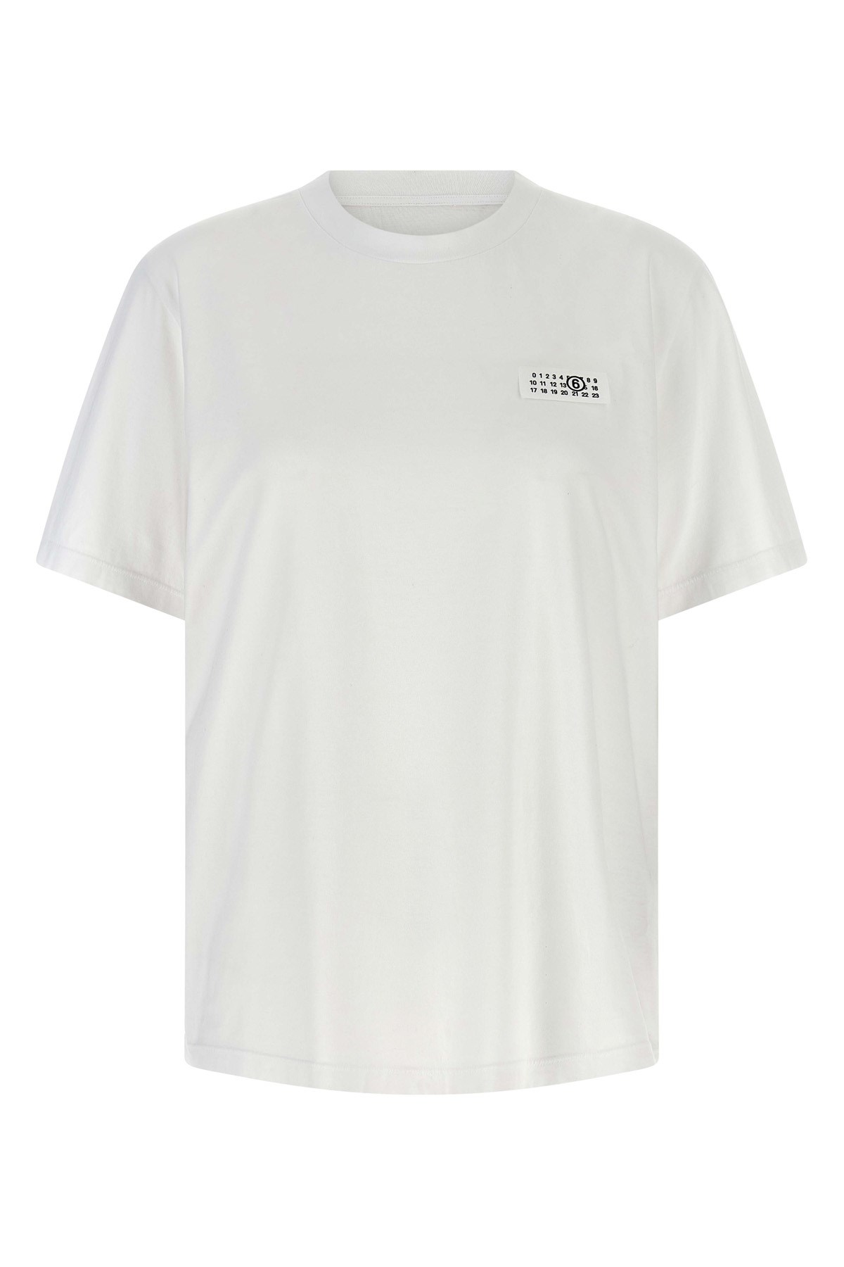 Mm6 Maison Margiela Mm6 By Maison Margiela Numeric Signature T-shirt In White