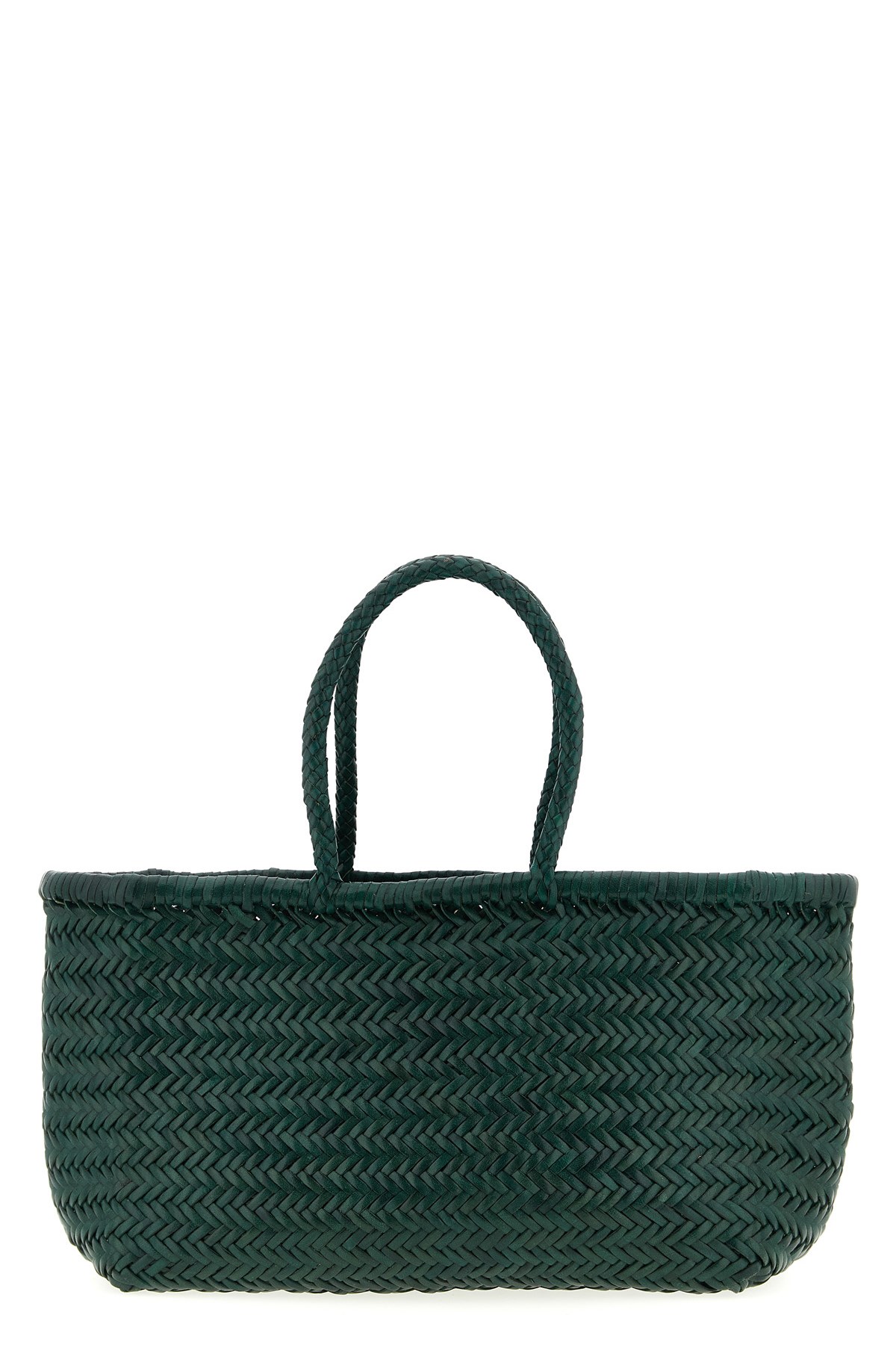 Dragon Diffusion Bamboo Triple Jump Large Shoulder Bag In Green