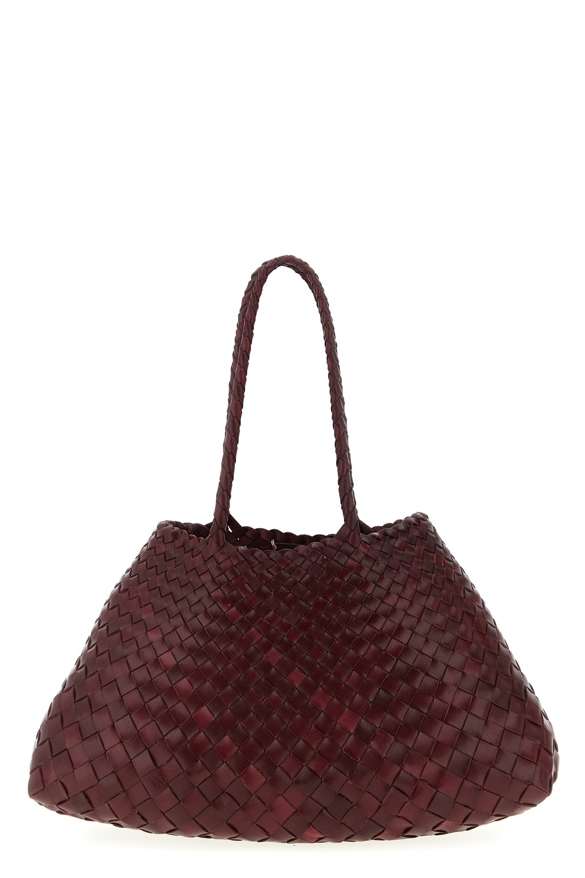 Dragon Diffusion 'santa Croce' Large Shoulder Bag In Burgundy
