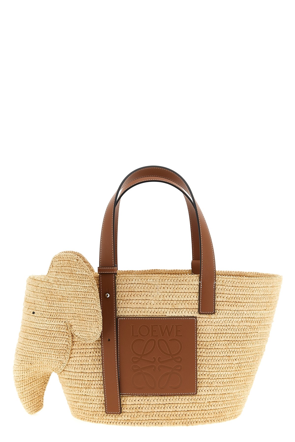 Loewe Medium 'elephant' Shopping Bag In Sand