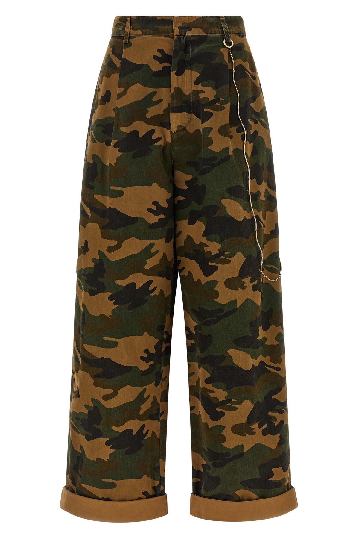 Darkpark Danielle Pants In Camouflage Cotton In Green