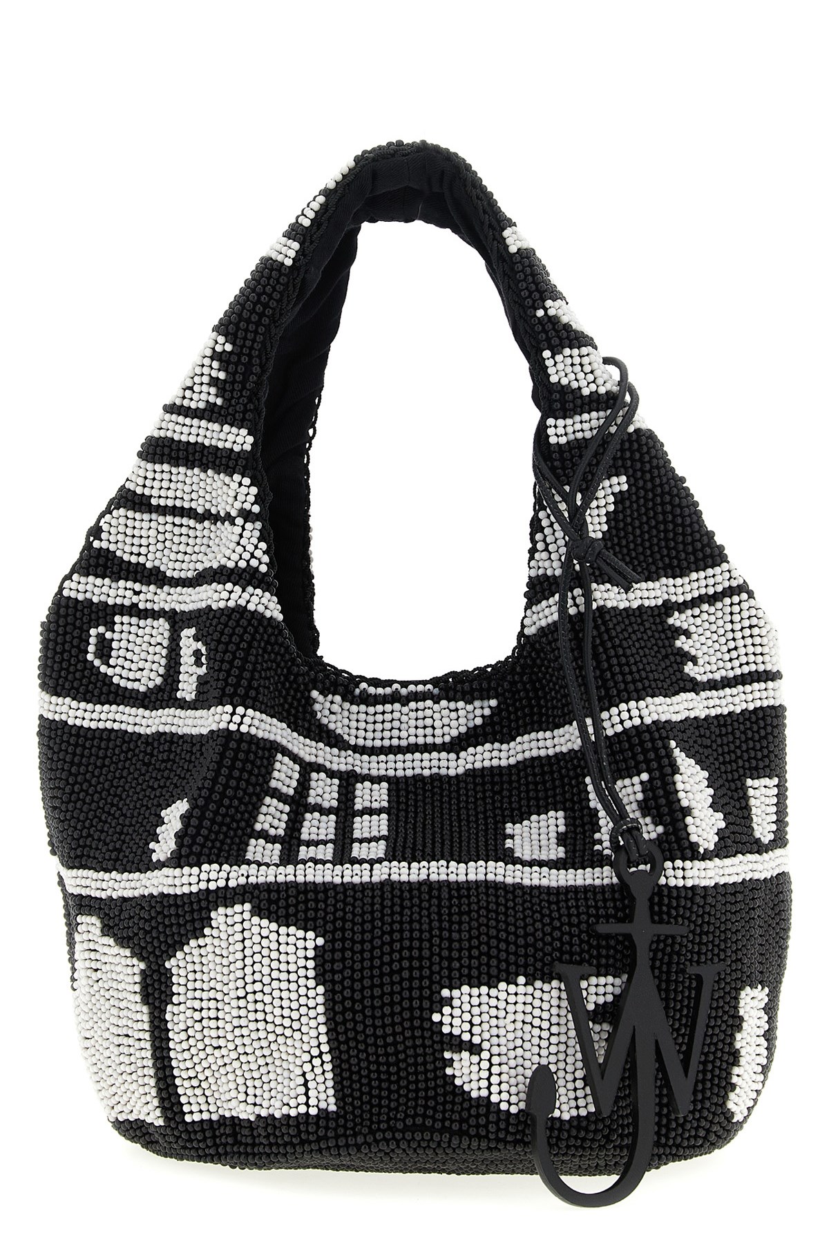 Jw Anderson J. W. Anderson Textured Hobo Bag With Striking Black In Multi