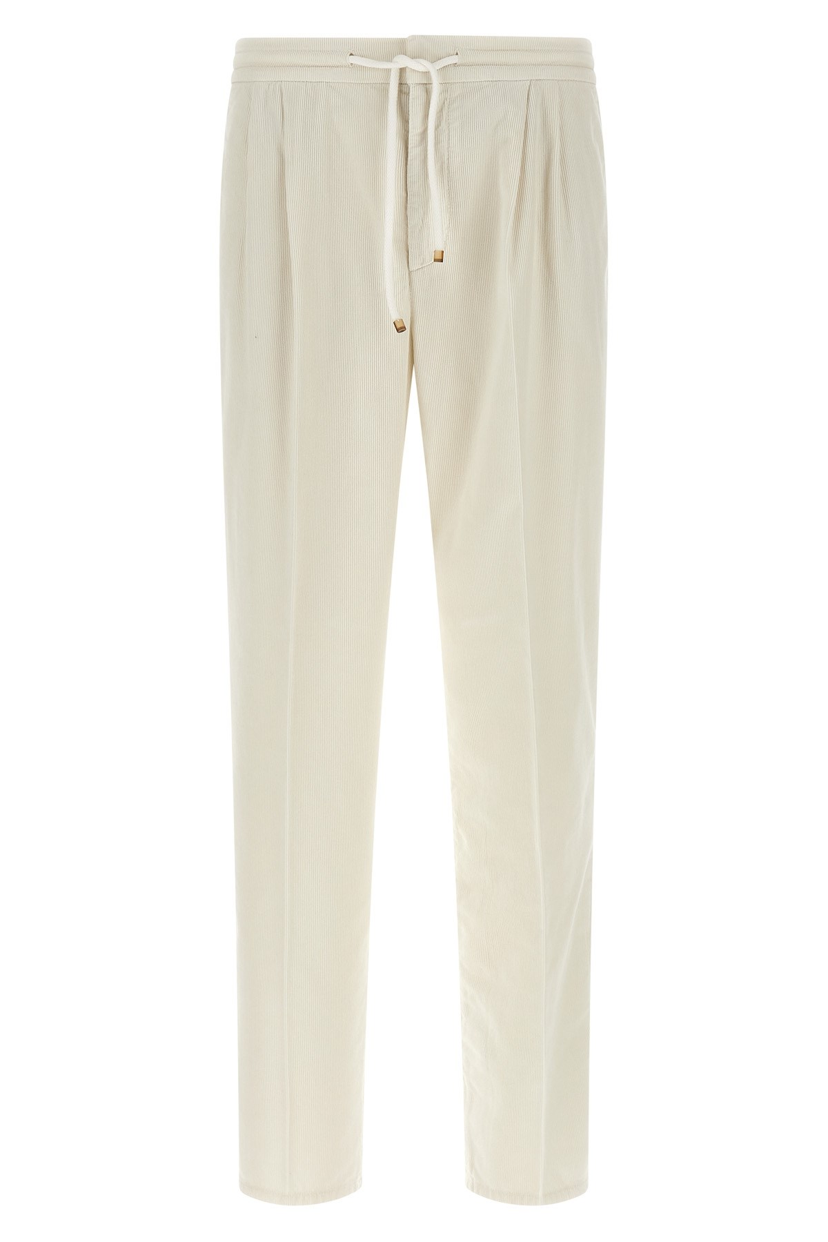 Brunello Cucinelli Corduroy Trousers In White
