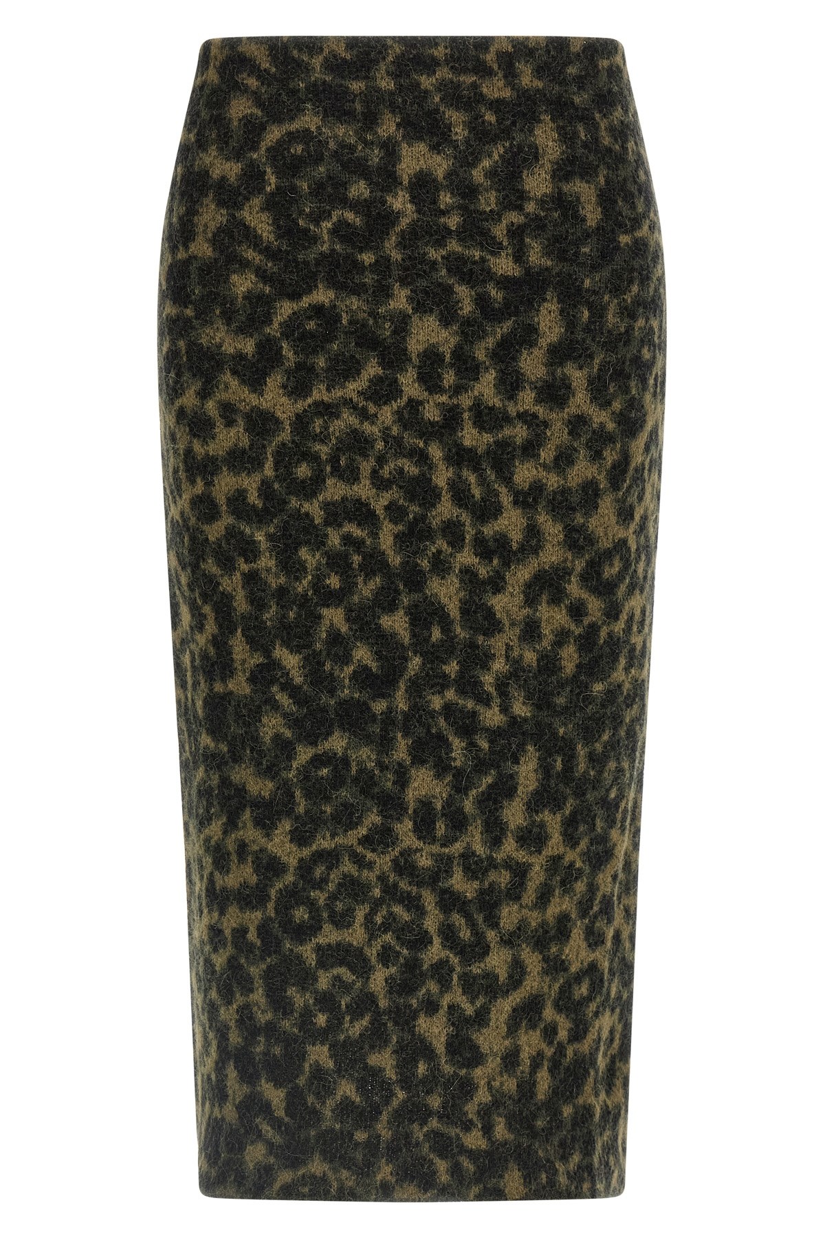Nude Wool Skirt In Green