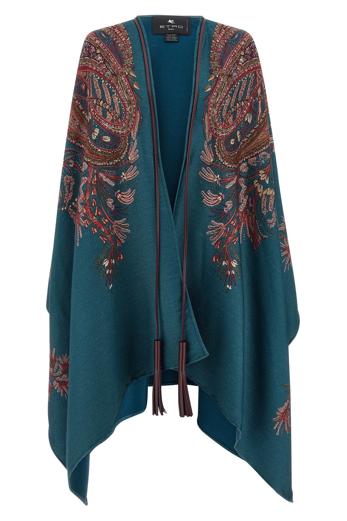 Etro Floral Paisley Cape In Multi