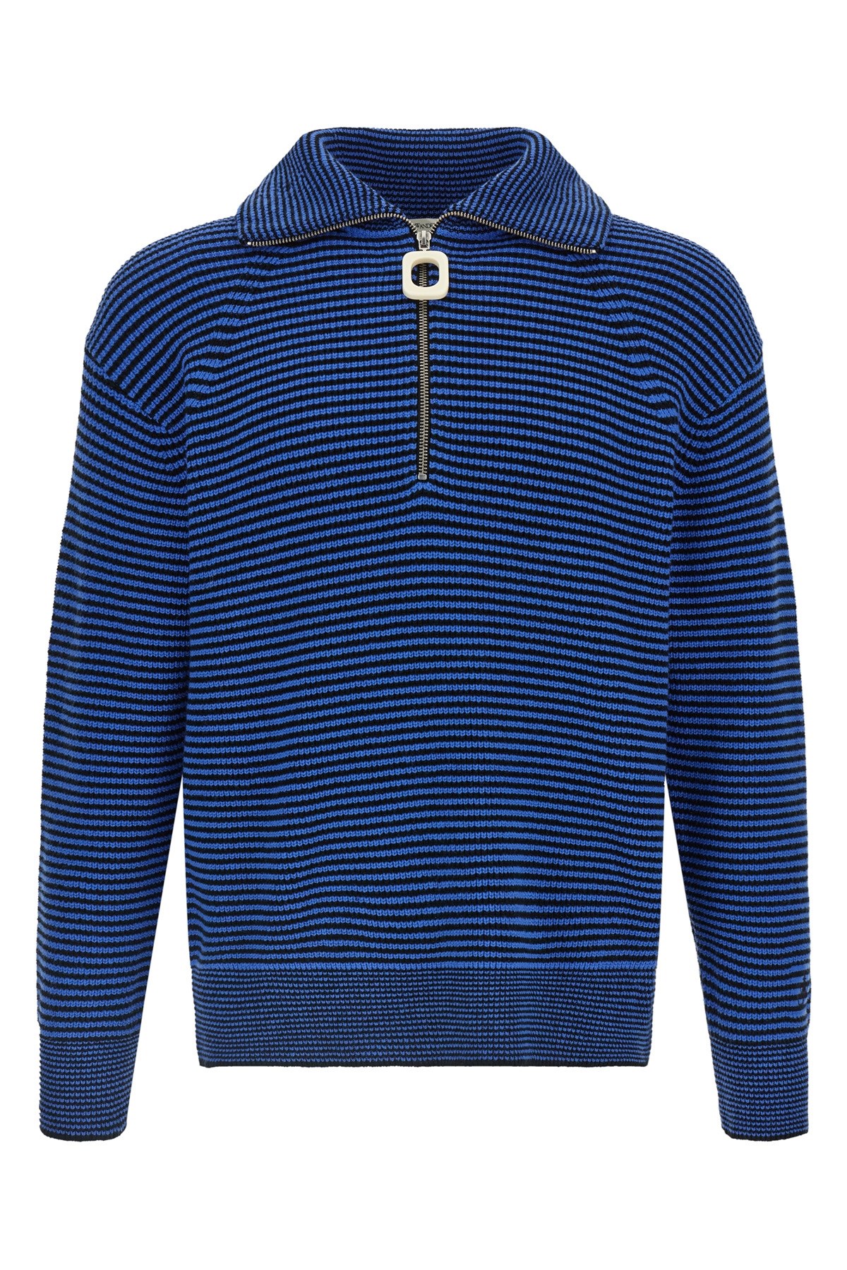 Jw Anderson Half Zip Sweater Sweaters And Cardigans Multicolor In Blue