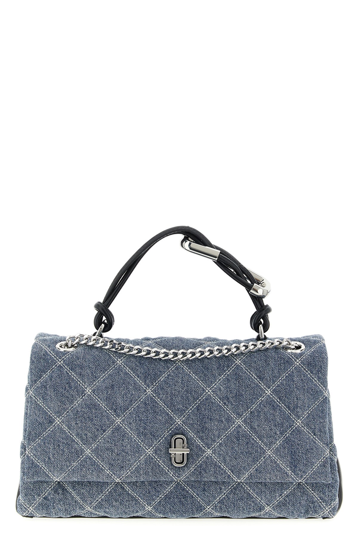 Marc Jacobs 'the Quilted Denim Dual' Medium Shoulder Bag In Blue