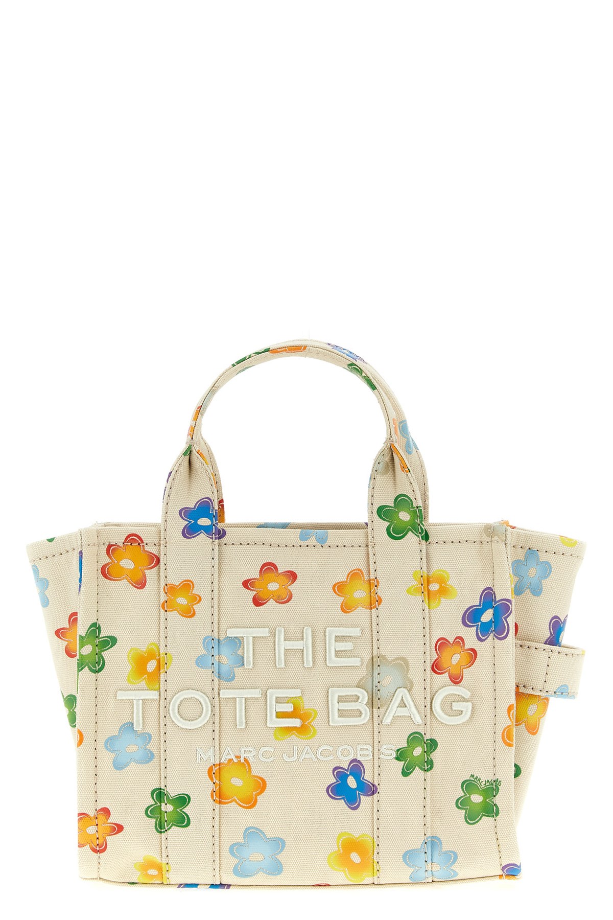 Marc Jacobs The Wild Daisy Canvas Small Tote Hand Bags Multicolor In Multi