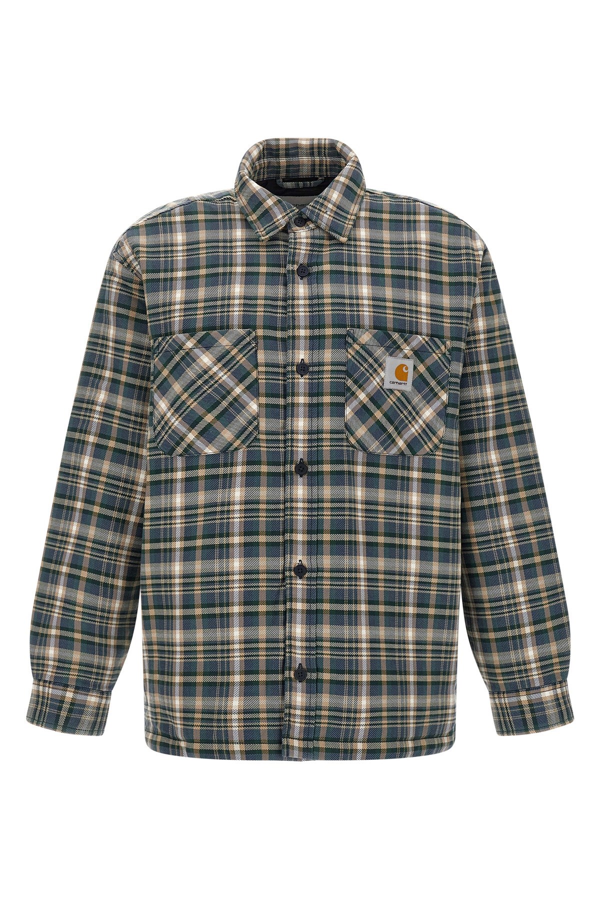 Carhartt Overshirt Jacket With Plaid Pattern And Pockets In Multi