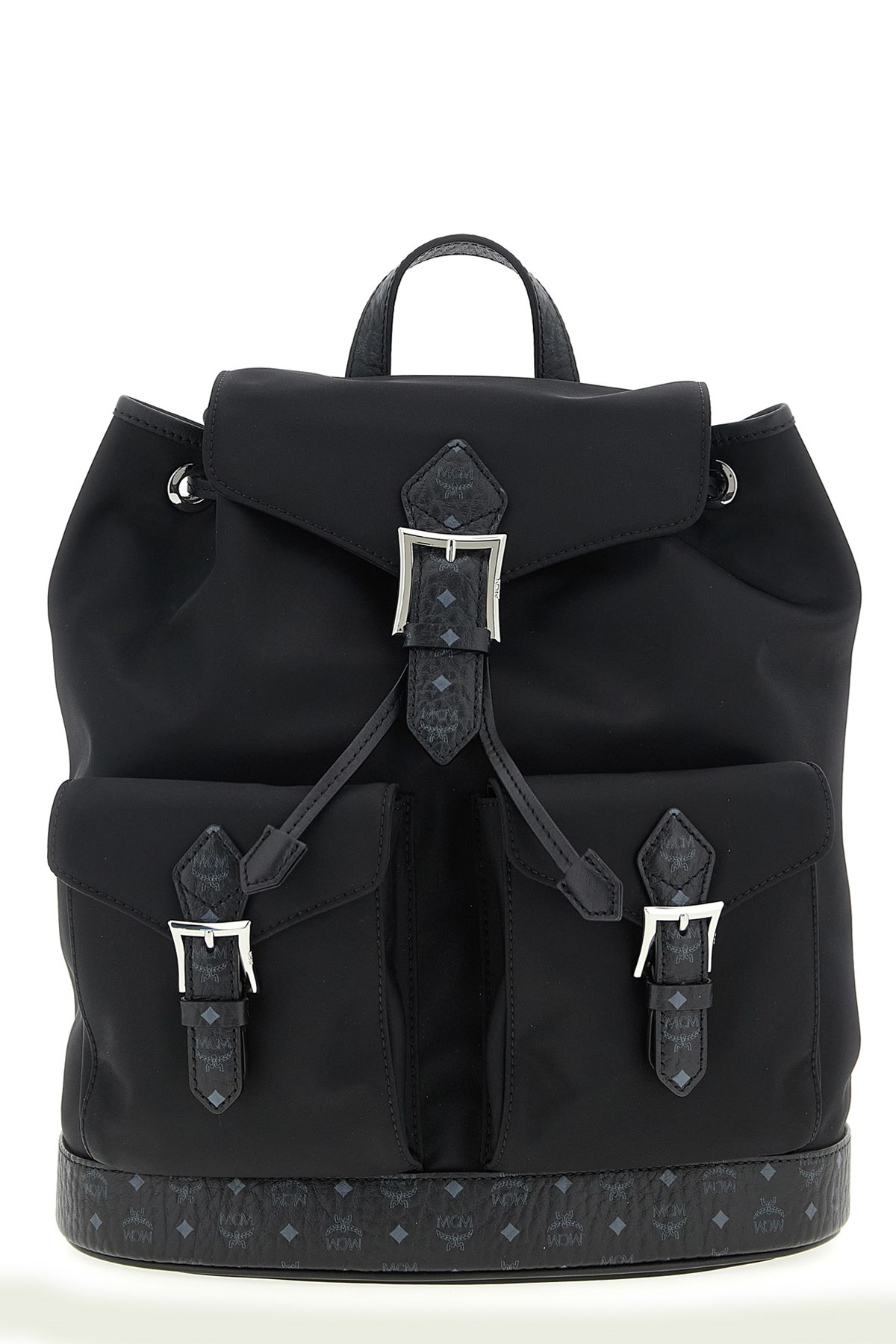 Mcm Small Aren Backpack Featuring Front Pockets In Black