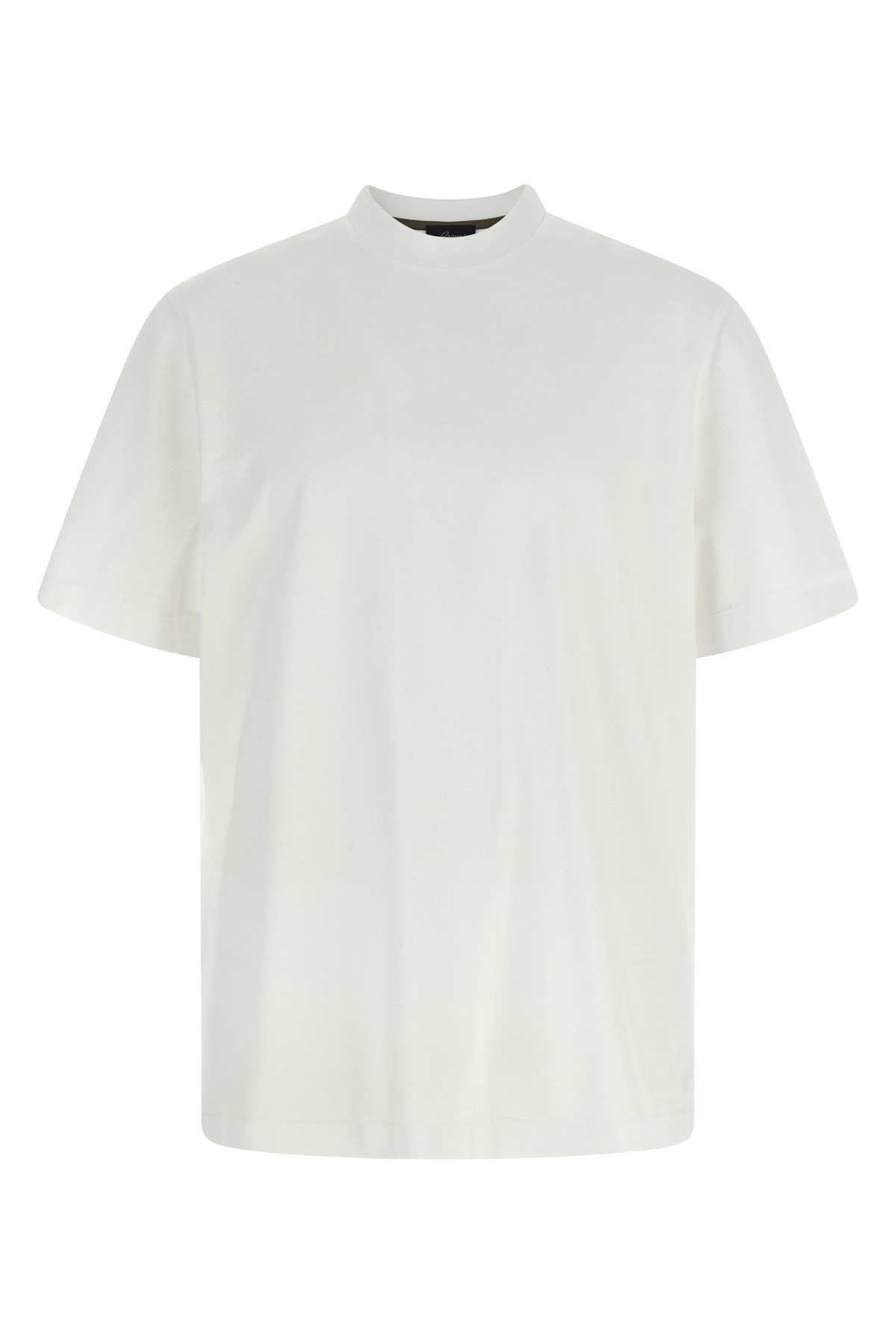 Brioni Short Sleeve Crew Neck Basic T-shirt In White