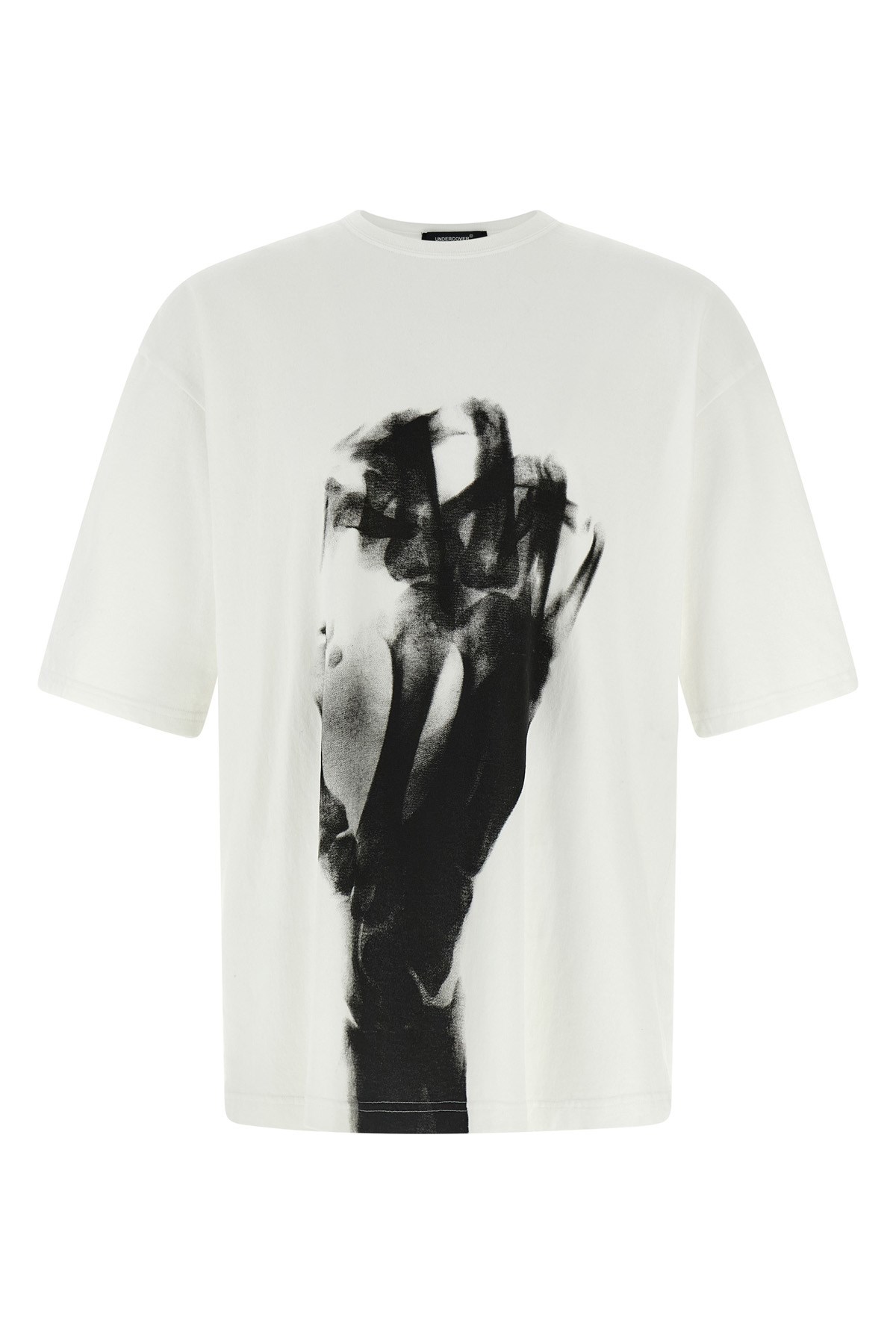 Undercover Oversized Crewneck T-shirt With Abstract Print In White