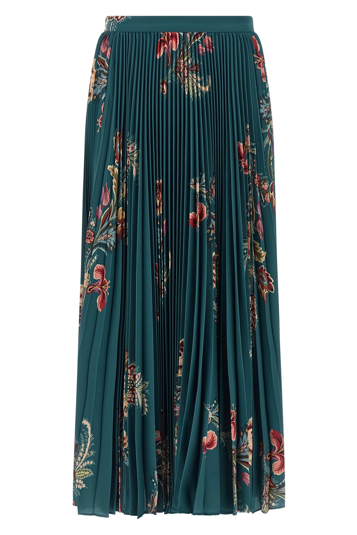 Etro Pleated Skirt In Multi